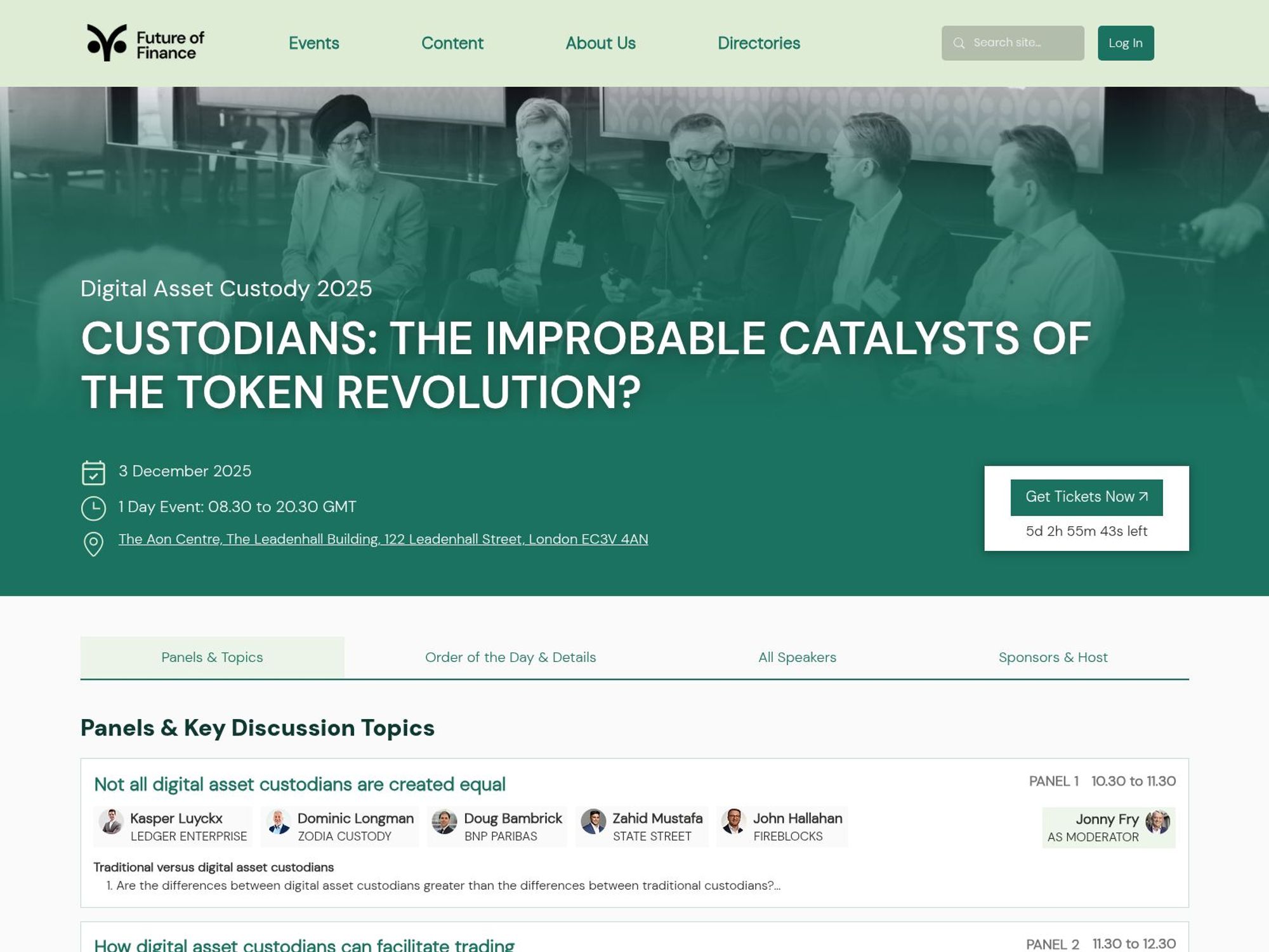 Digital Asset Custody 2025 website