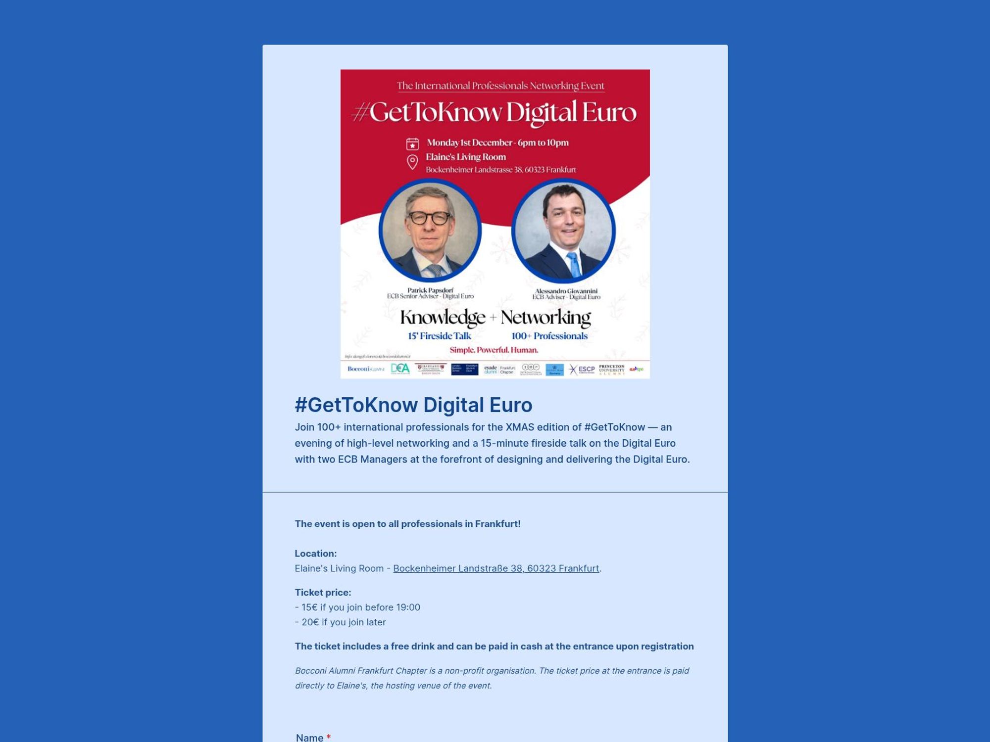 #GetToKnow Digital Euro website