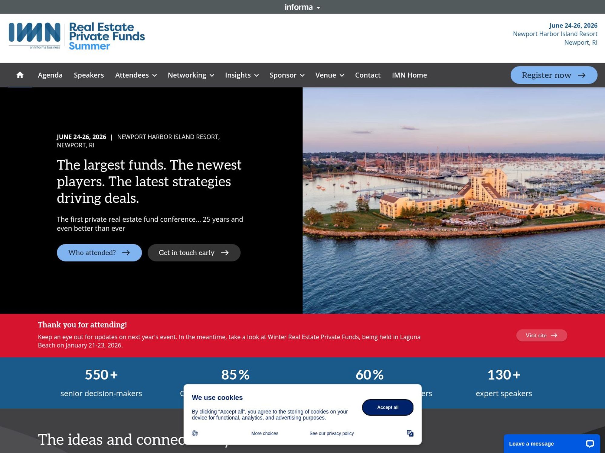 IMN Real Estate Private Funds Summer website