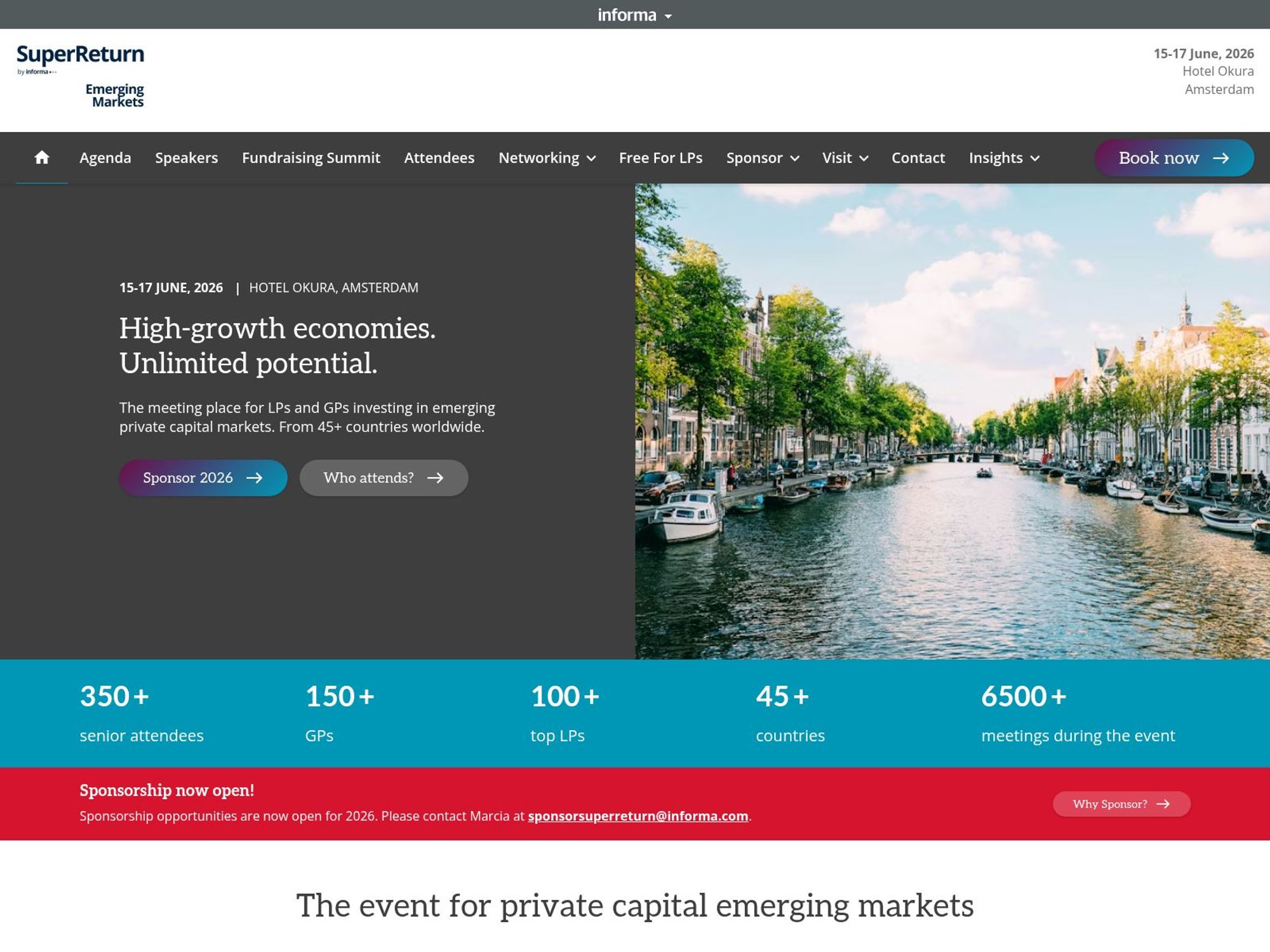 SuperReturn Emerging Markets website