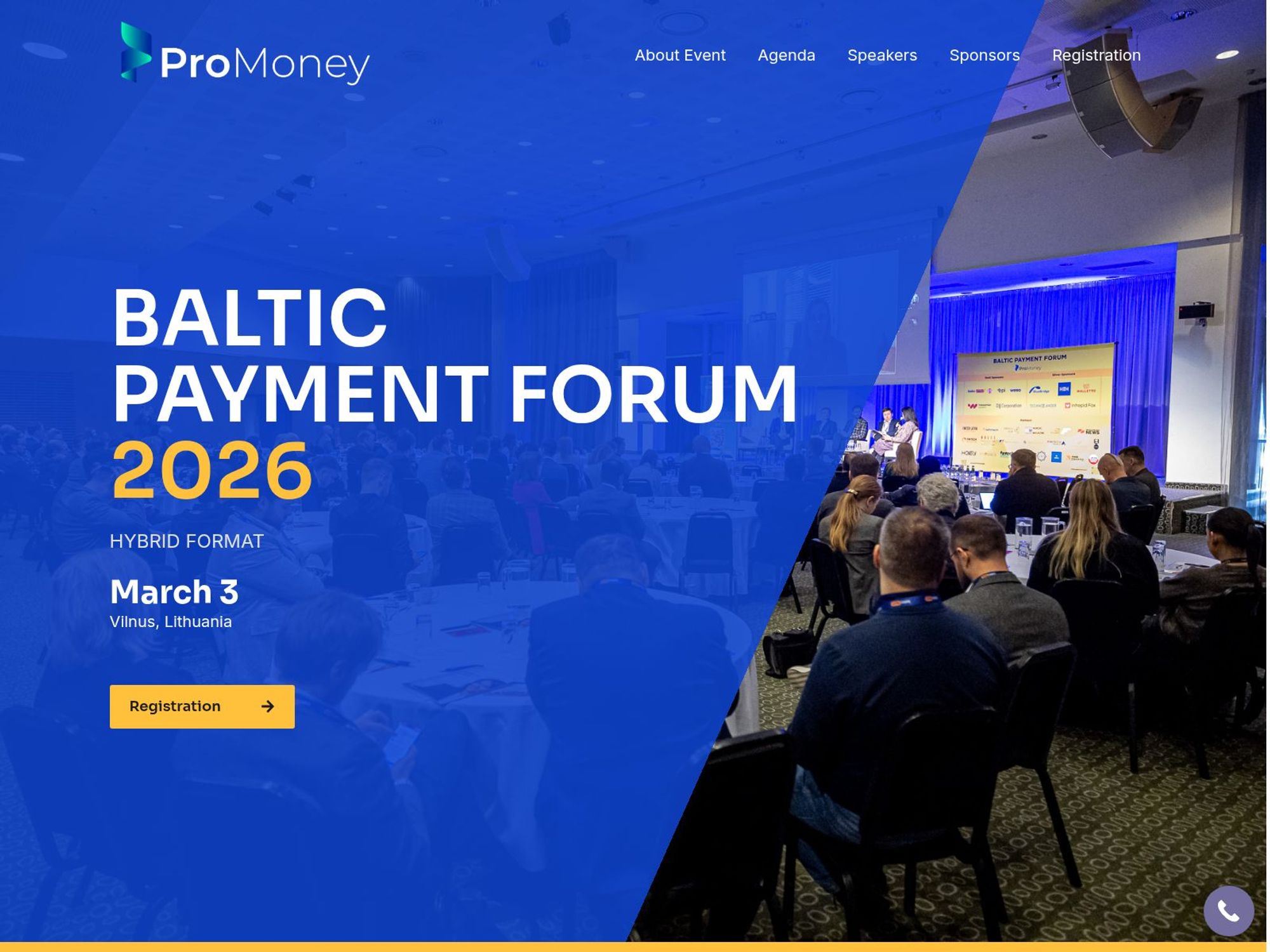 Baltic Payment Forum 2026 website