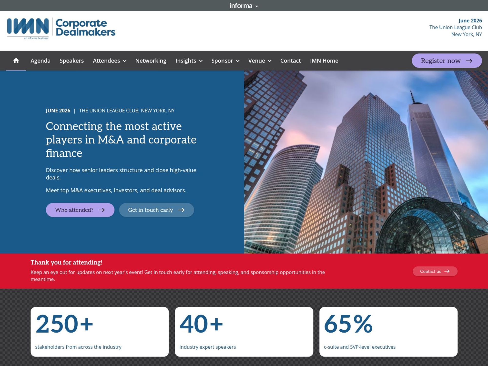 IMN Corporate Dealmakers website