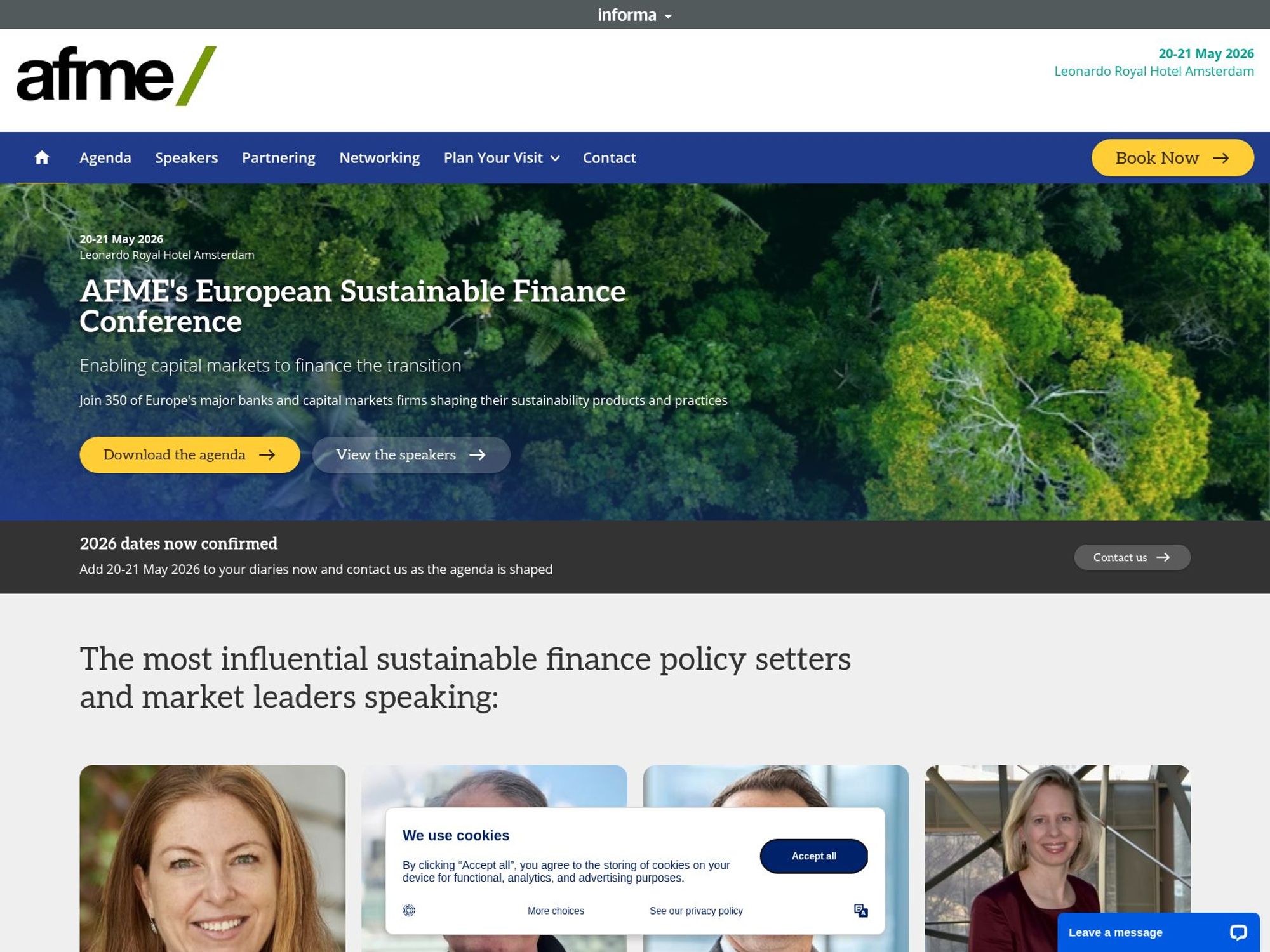 AFME European Sustainable Finance Conference website