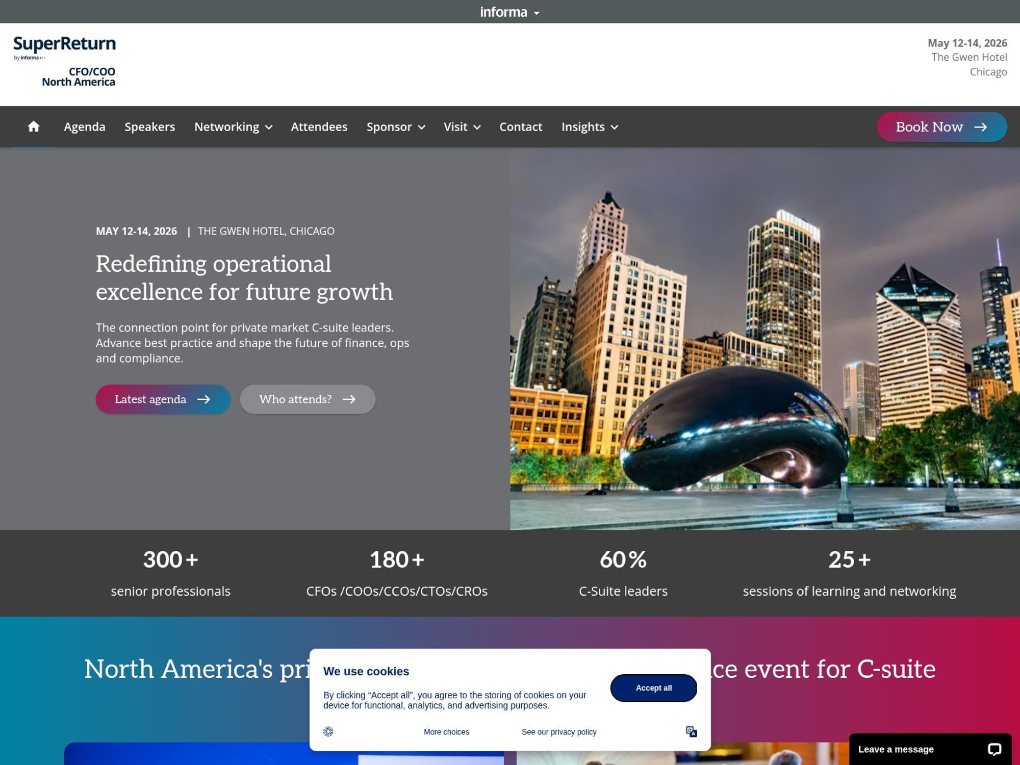 SuperReturn CFO/COO North America website