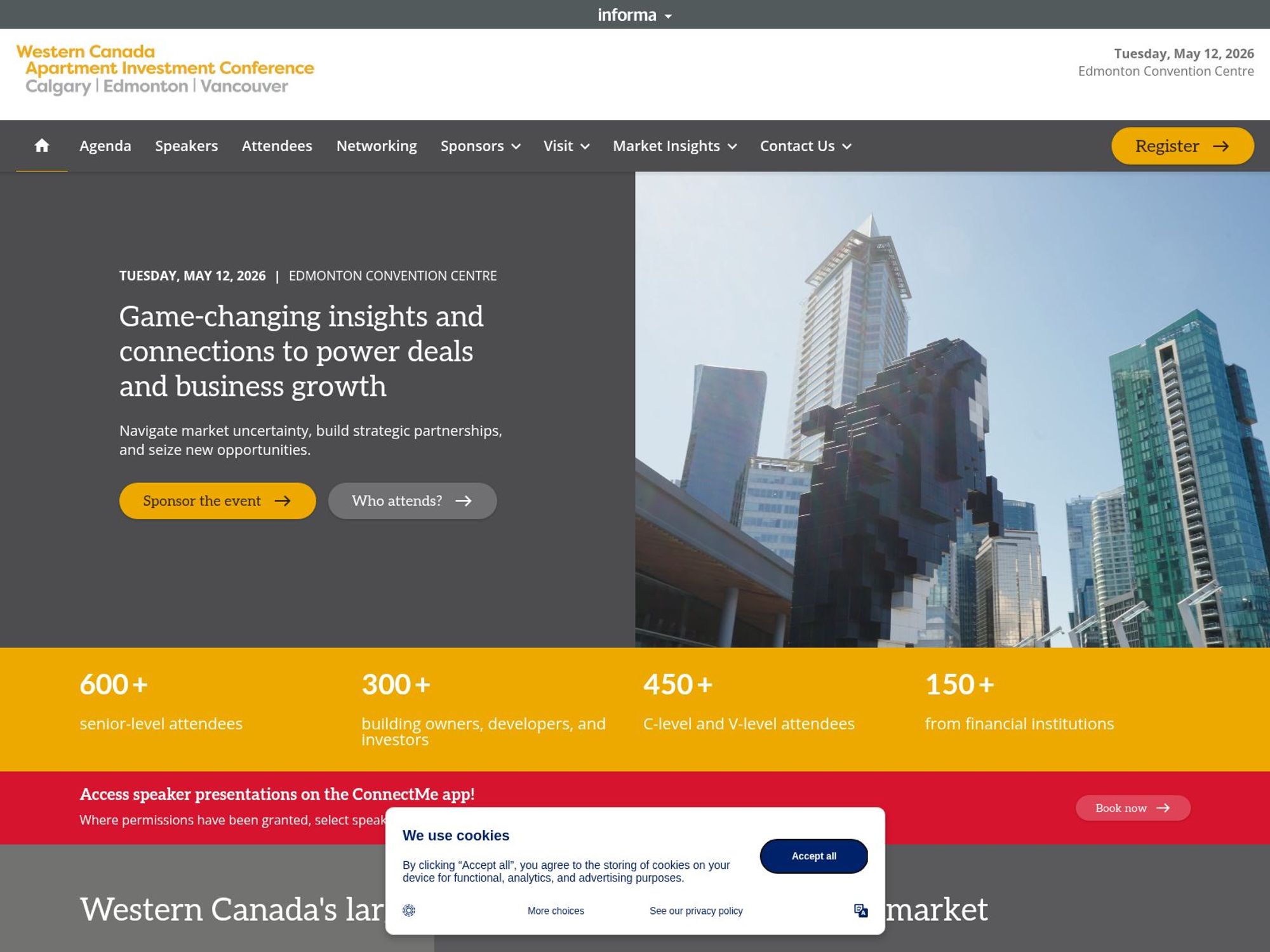 Western Canada Apartment Investment Conference website