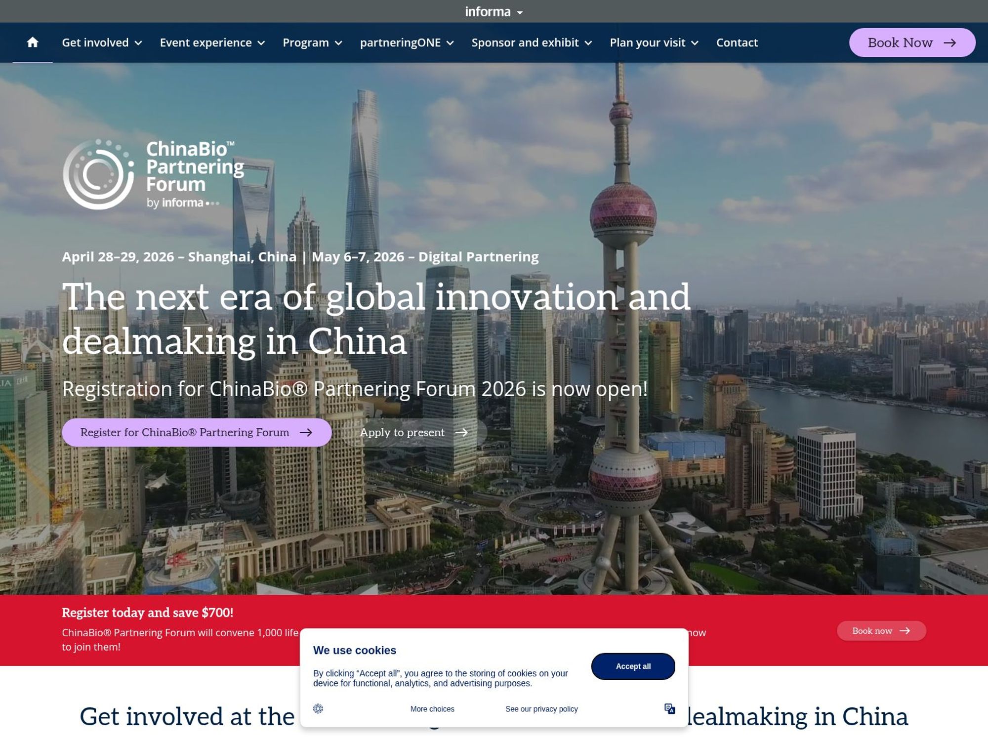 ChinaBio Partnering Forum website