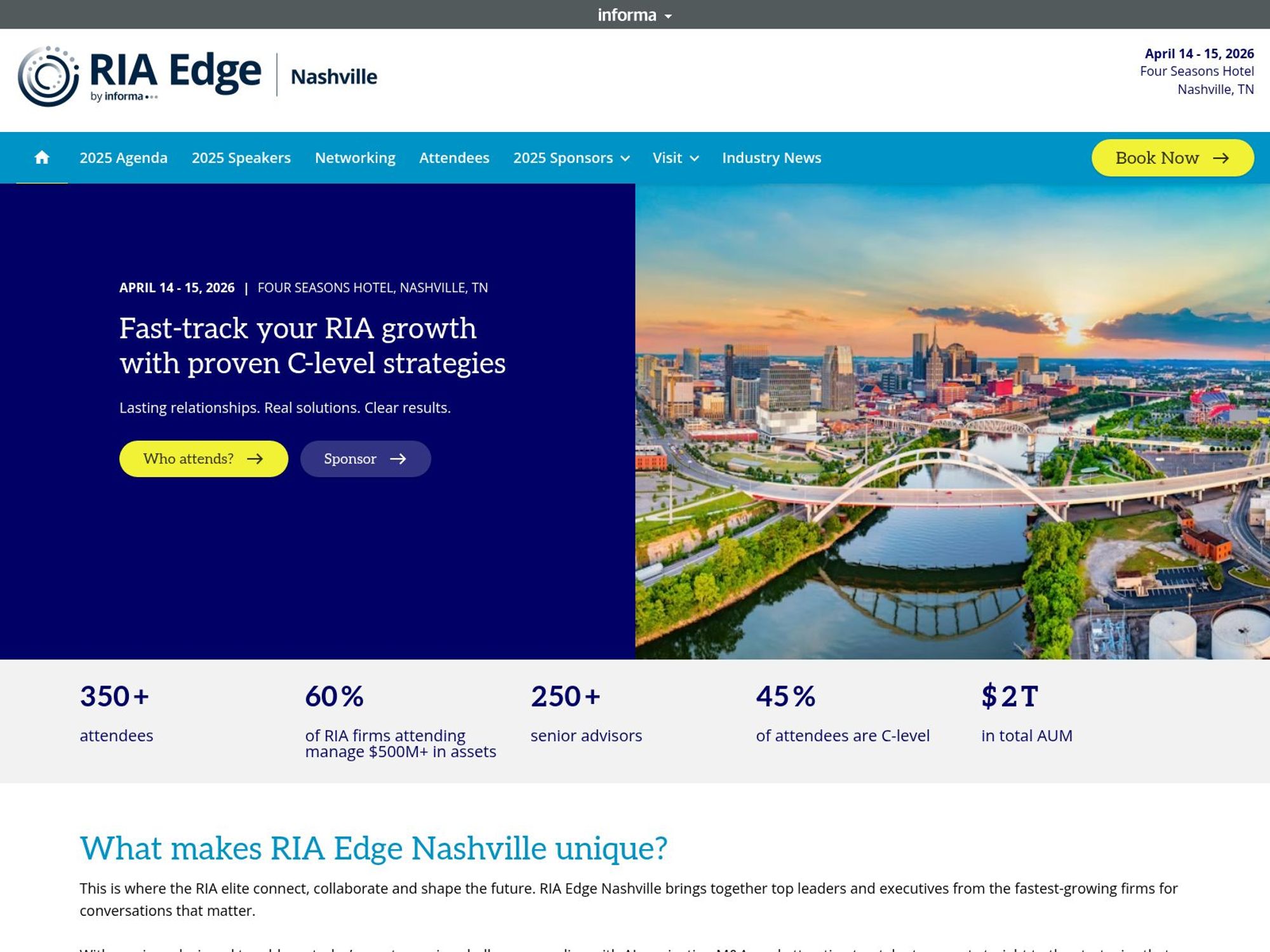 RIA Edge Nashville website