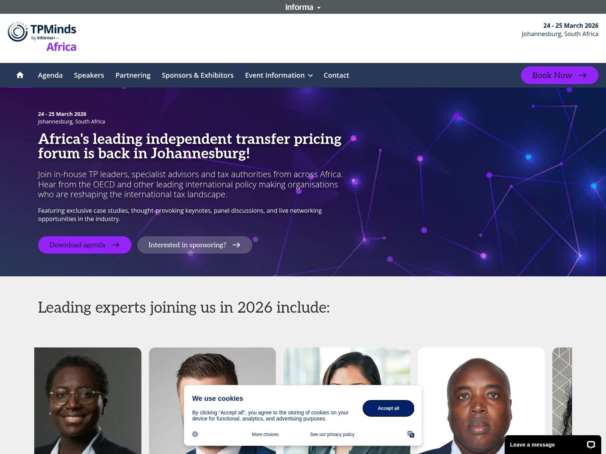 TP Minds Africa Transfer Pricing Conference website