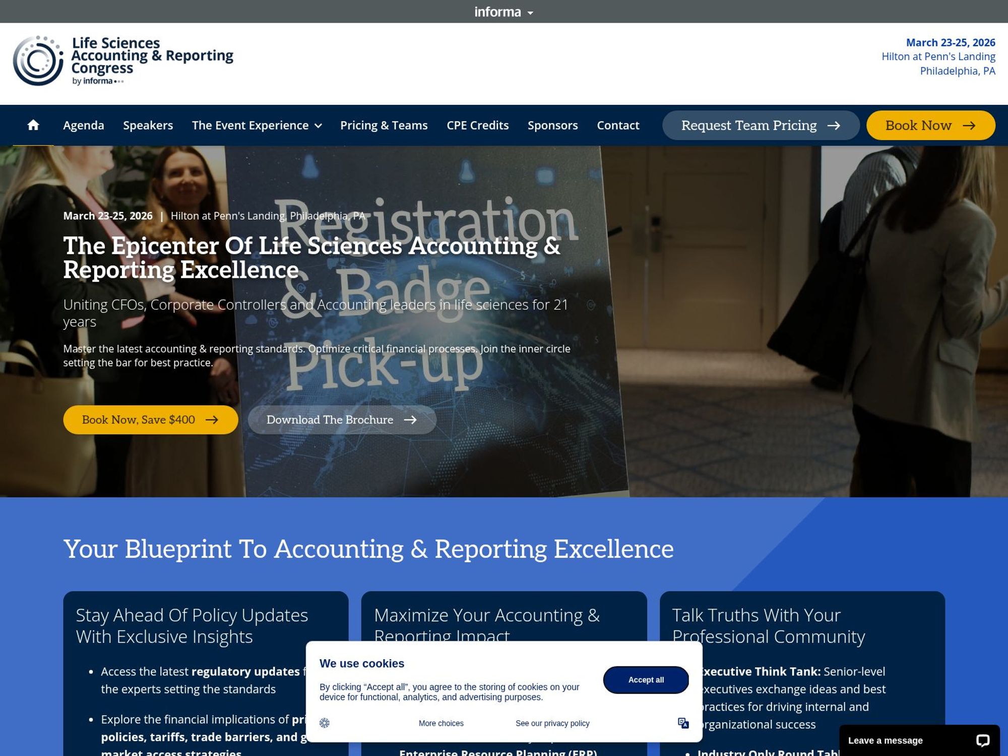 Life Sciences Accounting & Reporting Congress website