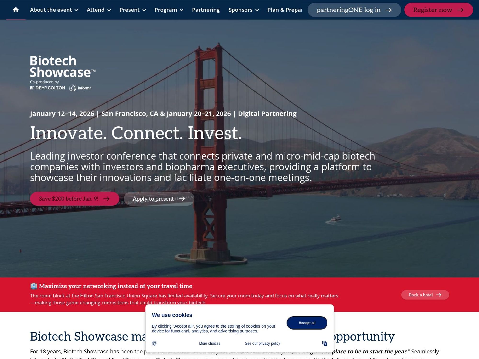 Biotech Showcase website