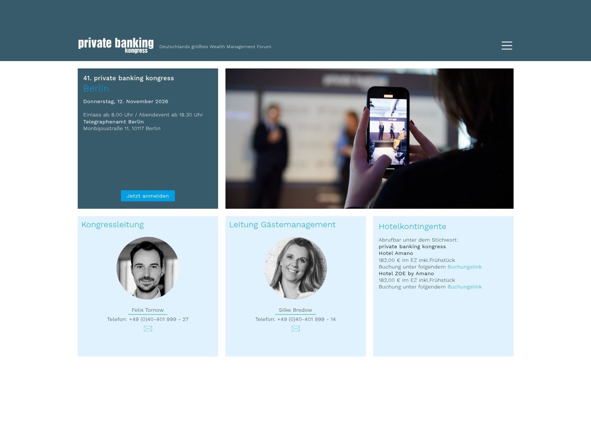private banking kongress Berlin 2026 website