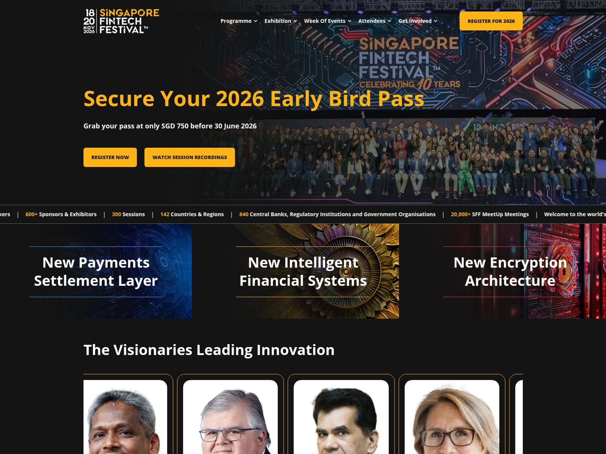 Singapore Fintech Festival 2026 website