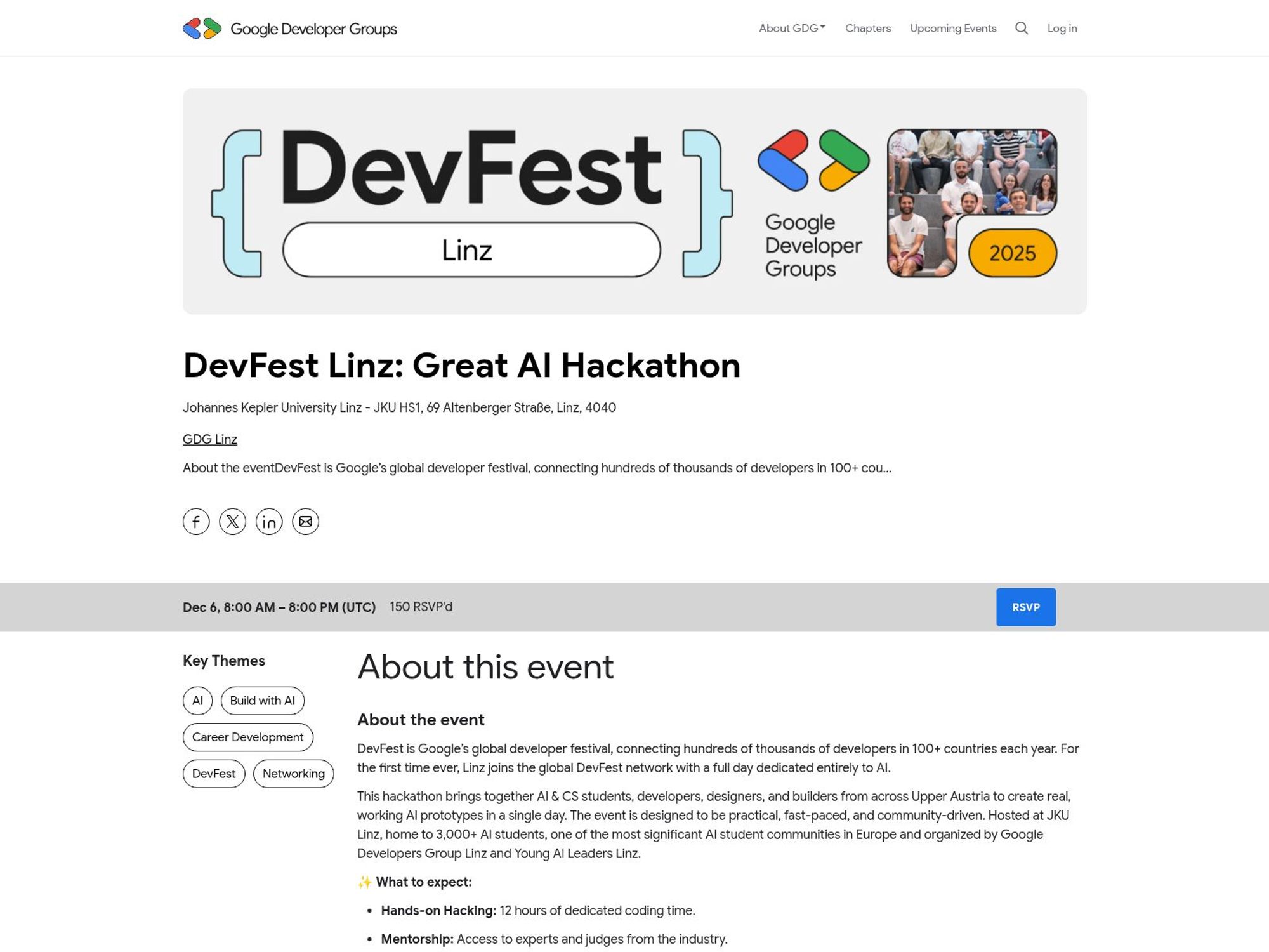 DevFest Linz: Great AI Hackathon screenshot
