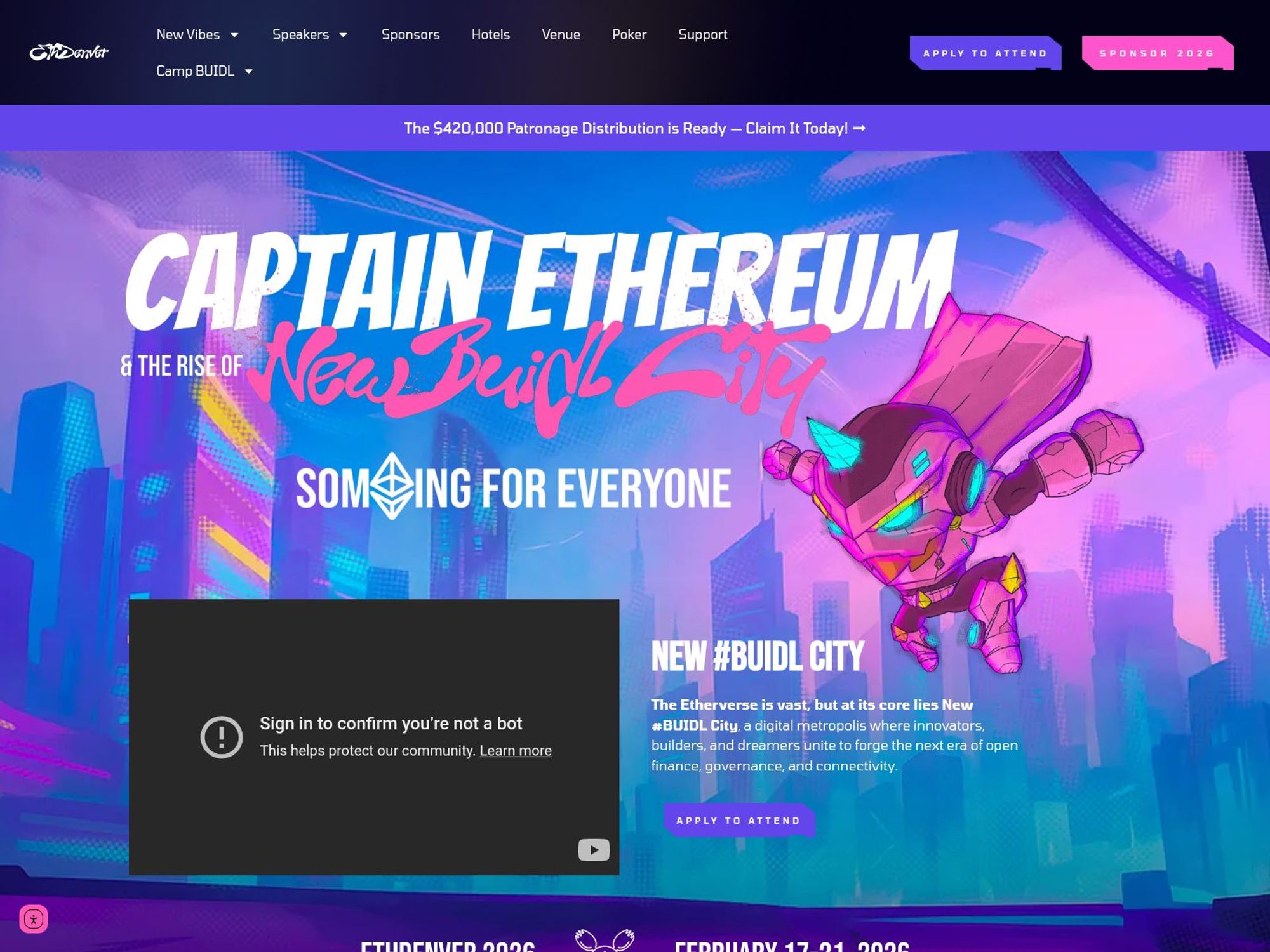 ETHDenver website