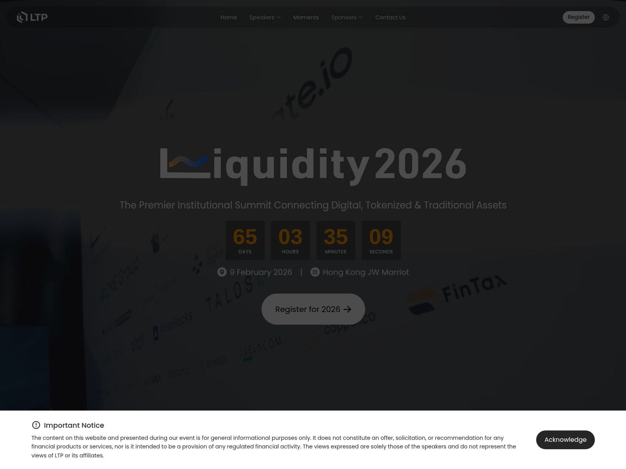 Liquidity 2026 screenshot