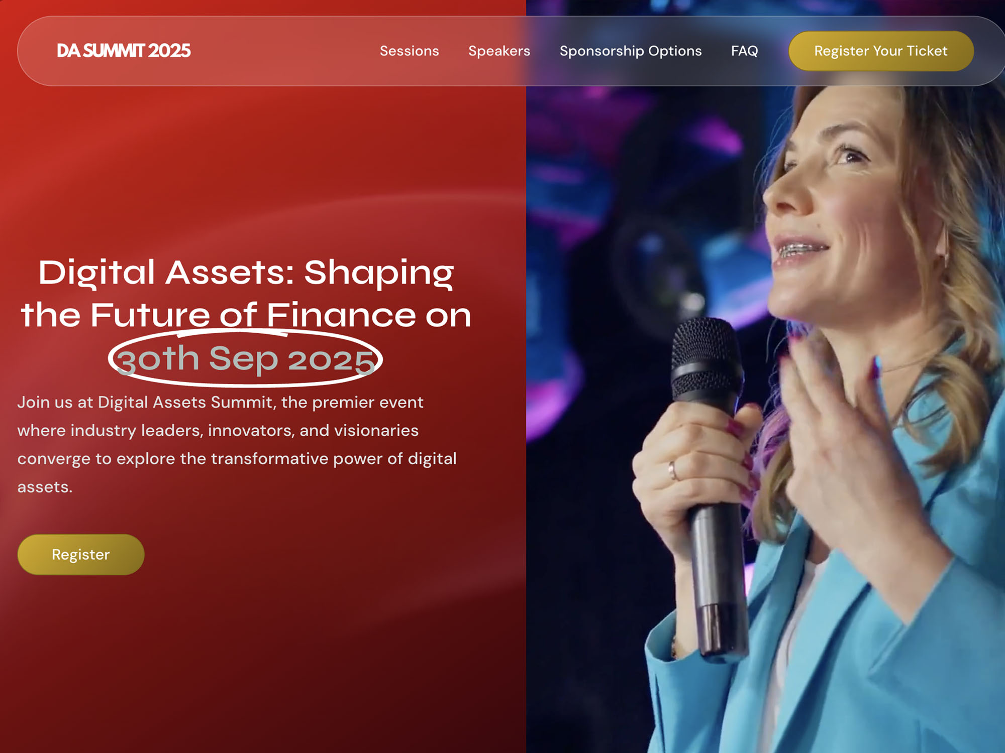 Digital Assets Summit 2025 screenshot