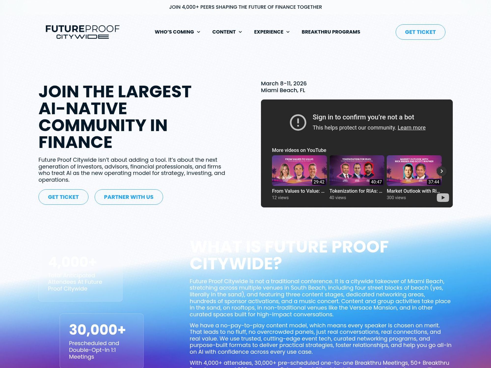 Future Proof Citywide website