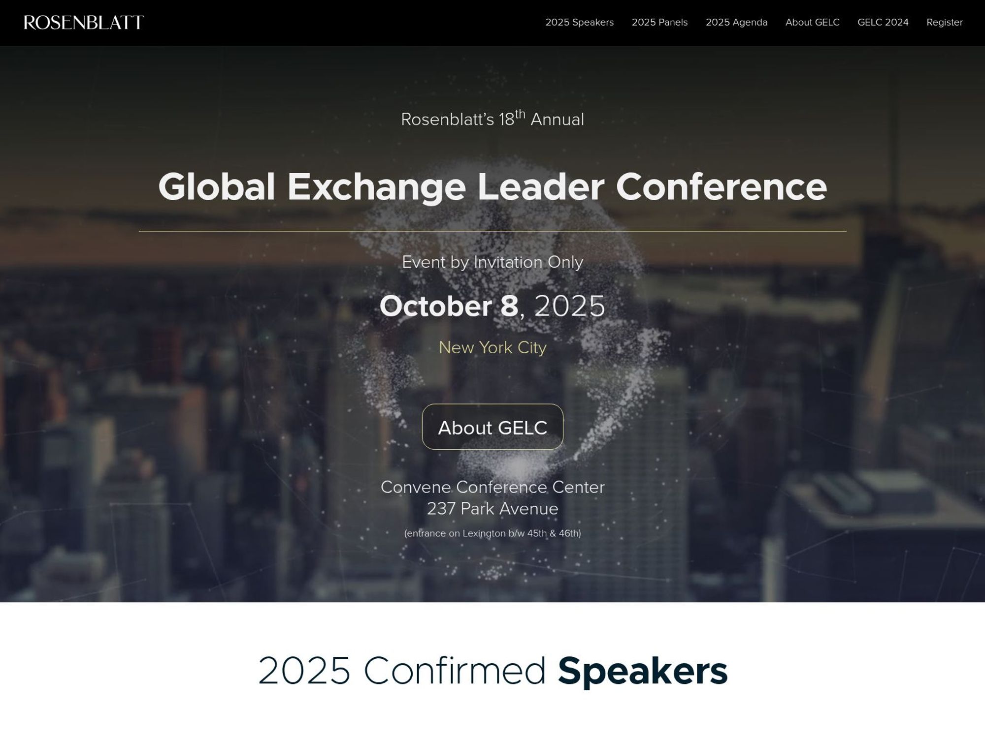 Rosenblatt Global Exchange Leader Conference screenshot