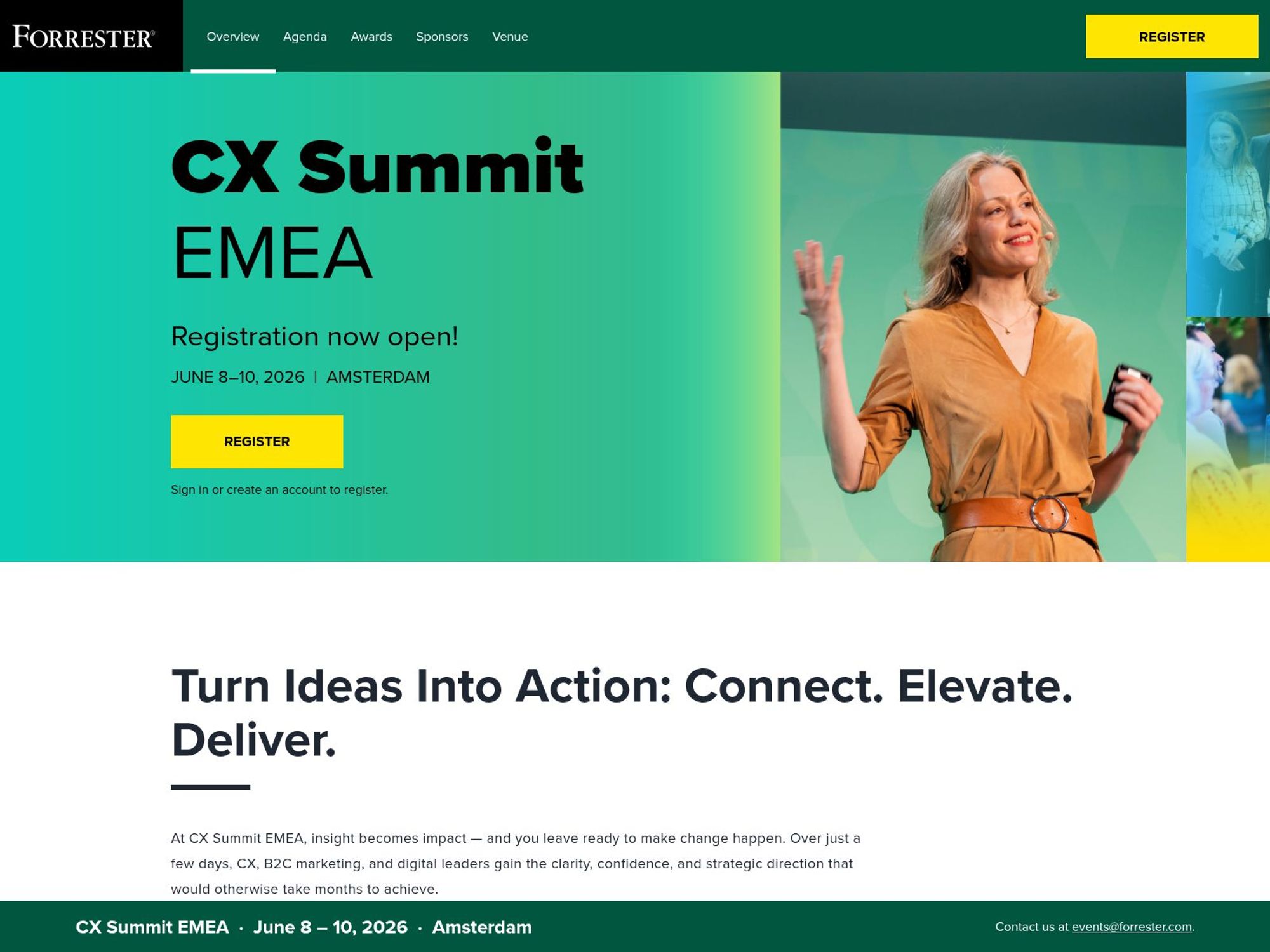 CX Summit EMEA website