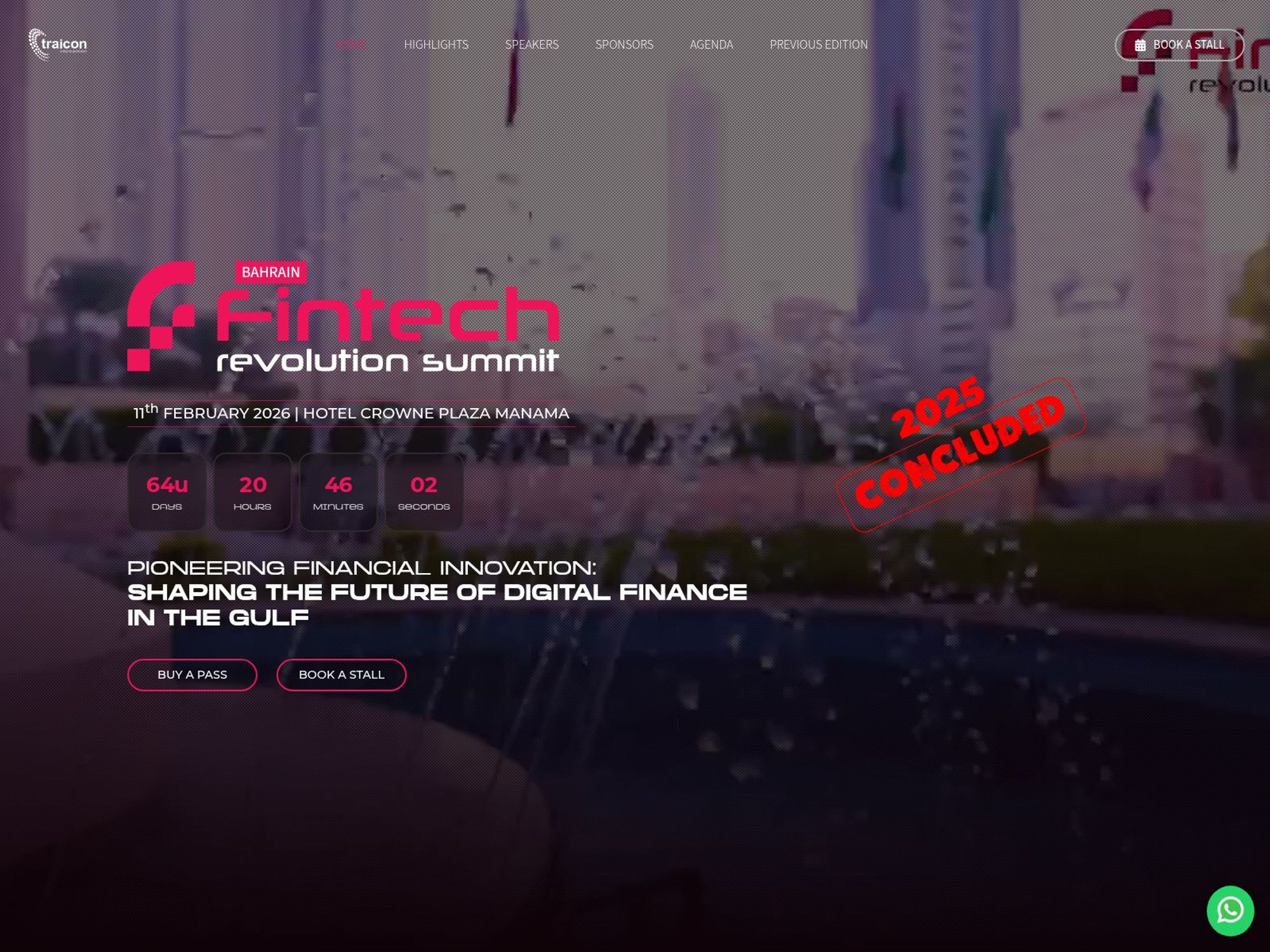 Fintech Revolution Summit Bahrain 2026 website