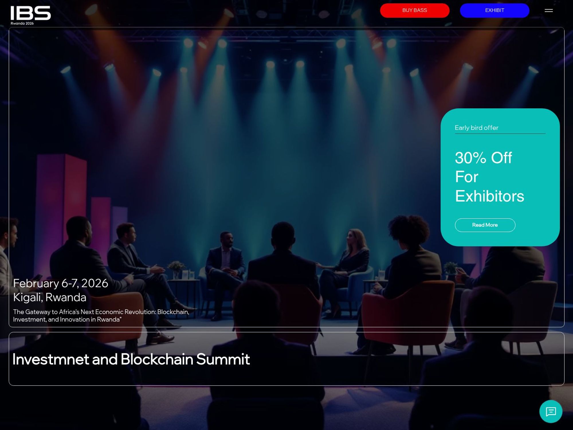 Blockchain and Investment Summit Rwanda website