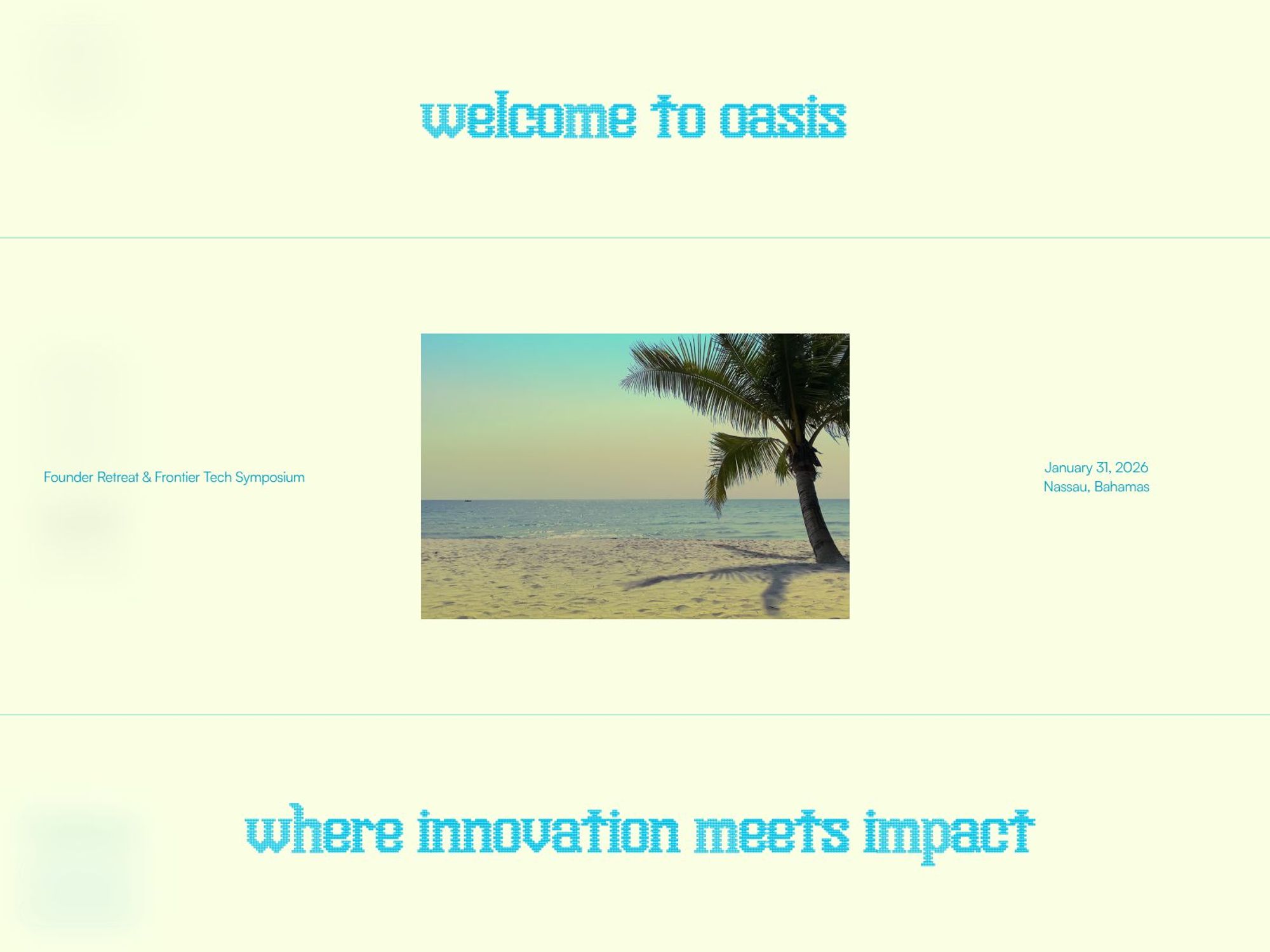 Oasis Onchain 2026 website