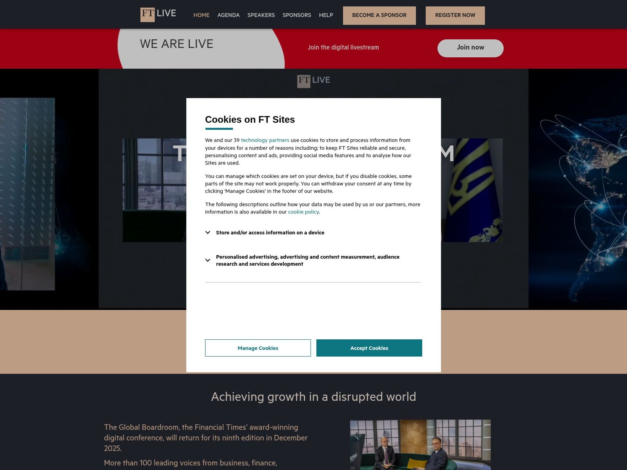 The Global Boardroom website