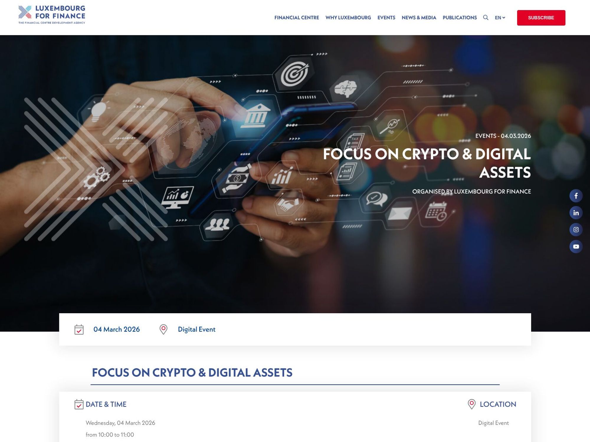 Focus On Crypto & Digital Assets website
