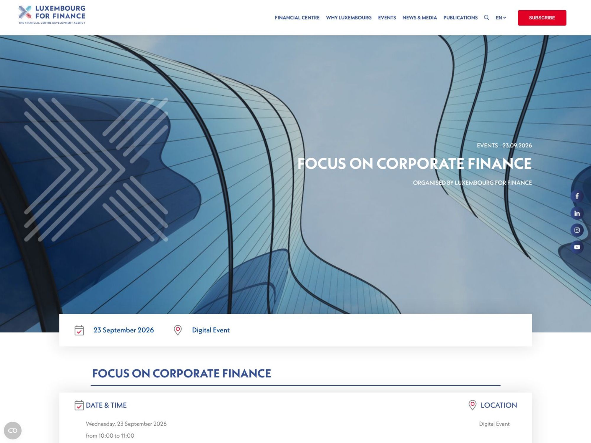 Focus on Corporate Finance website