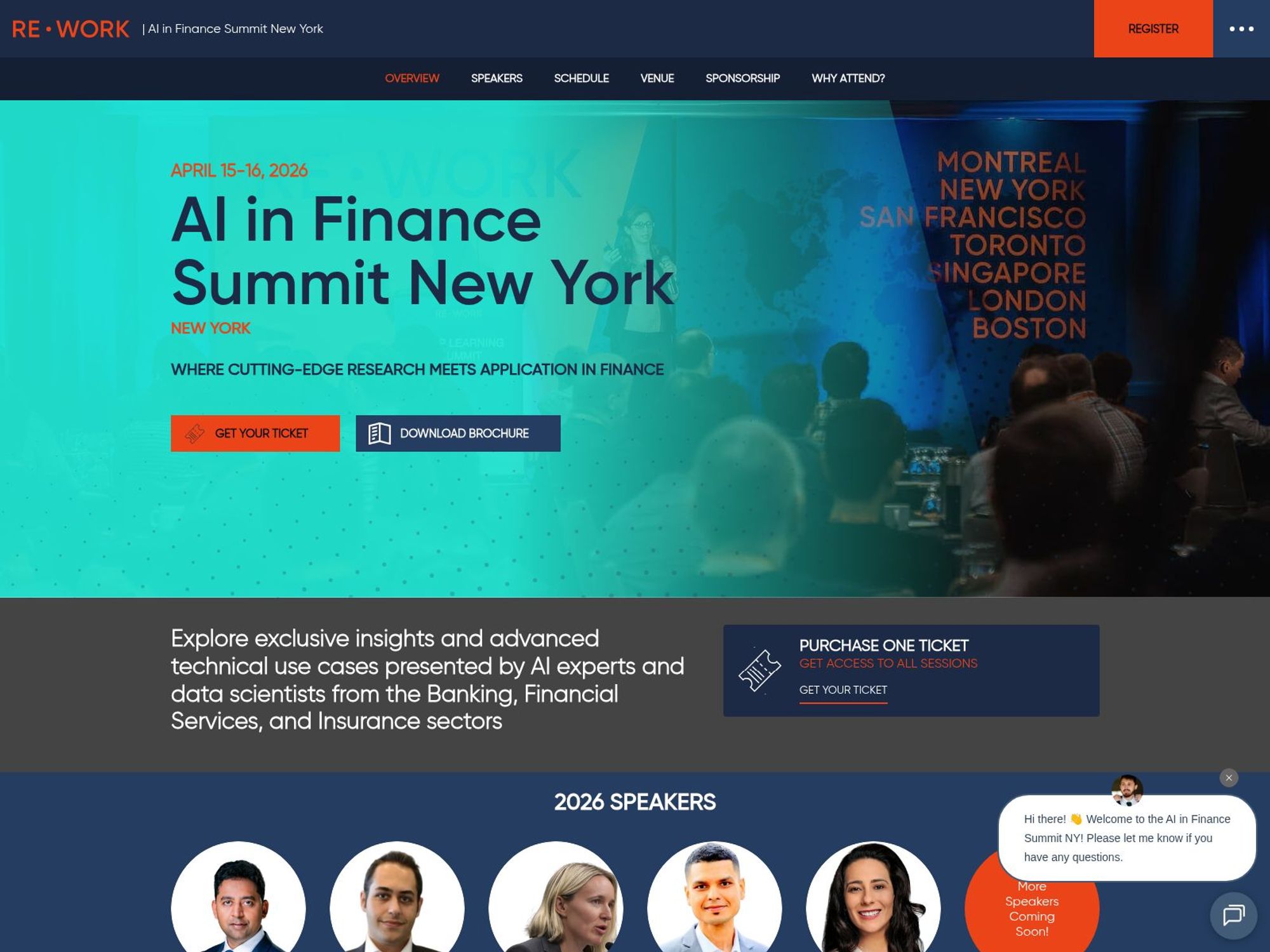 AI in Finance Summit website