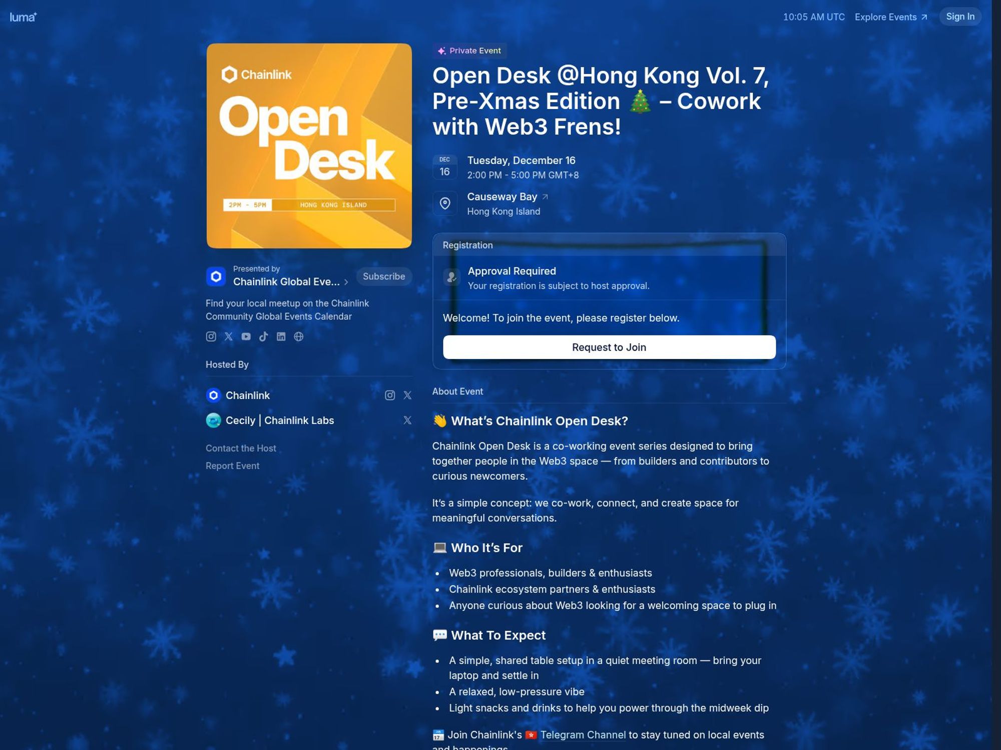 Open Desk @Hong Kong Vol. 7, Pre-Xmas Edition 🎄 – Cowork with Web3 Frens! website