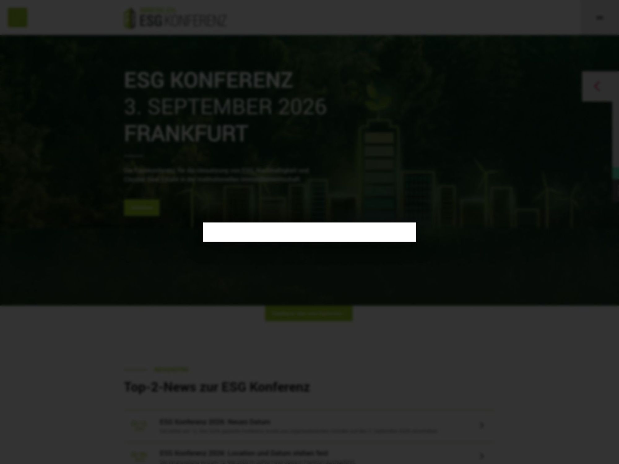 Immobilien ESG Konferenz 2025 website