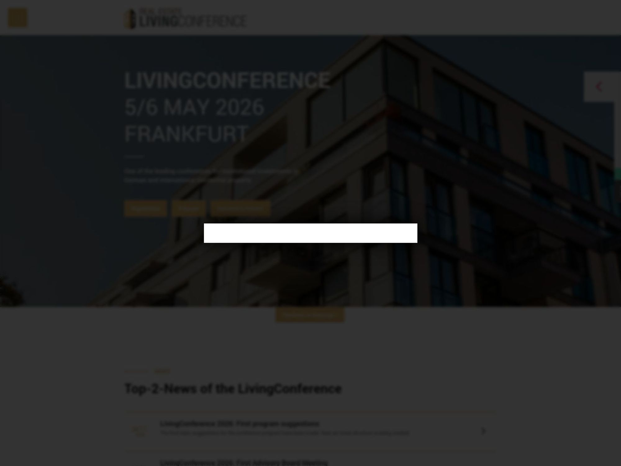 Real Estate LivingConference 2026 website