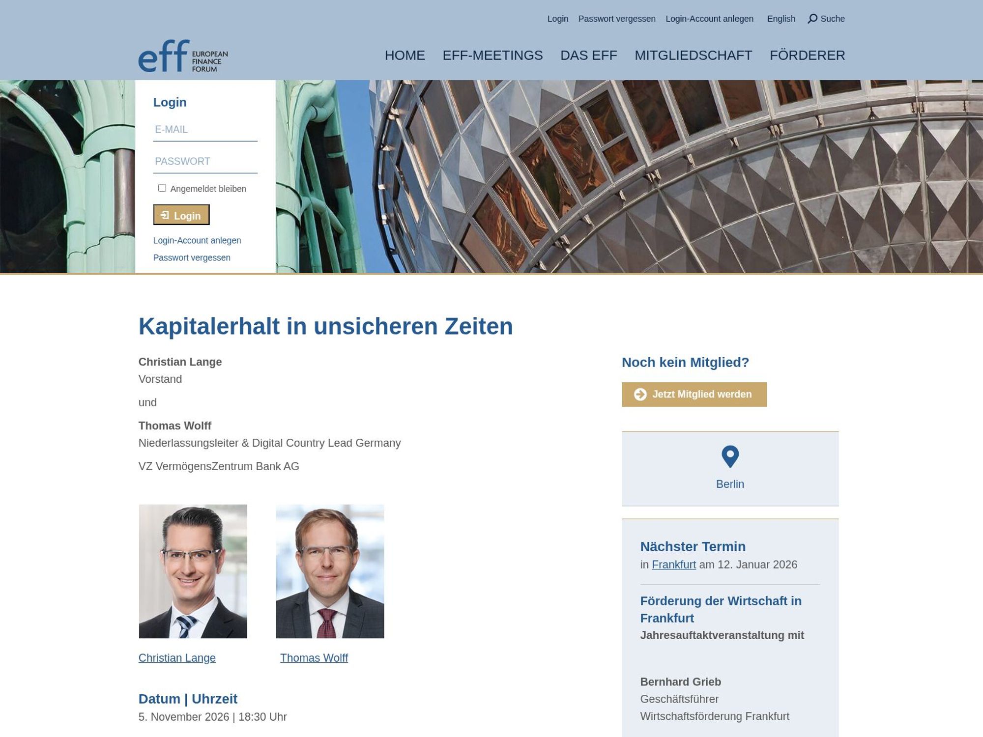 Kapitalerhalt in unsicheren Zeiten website
