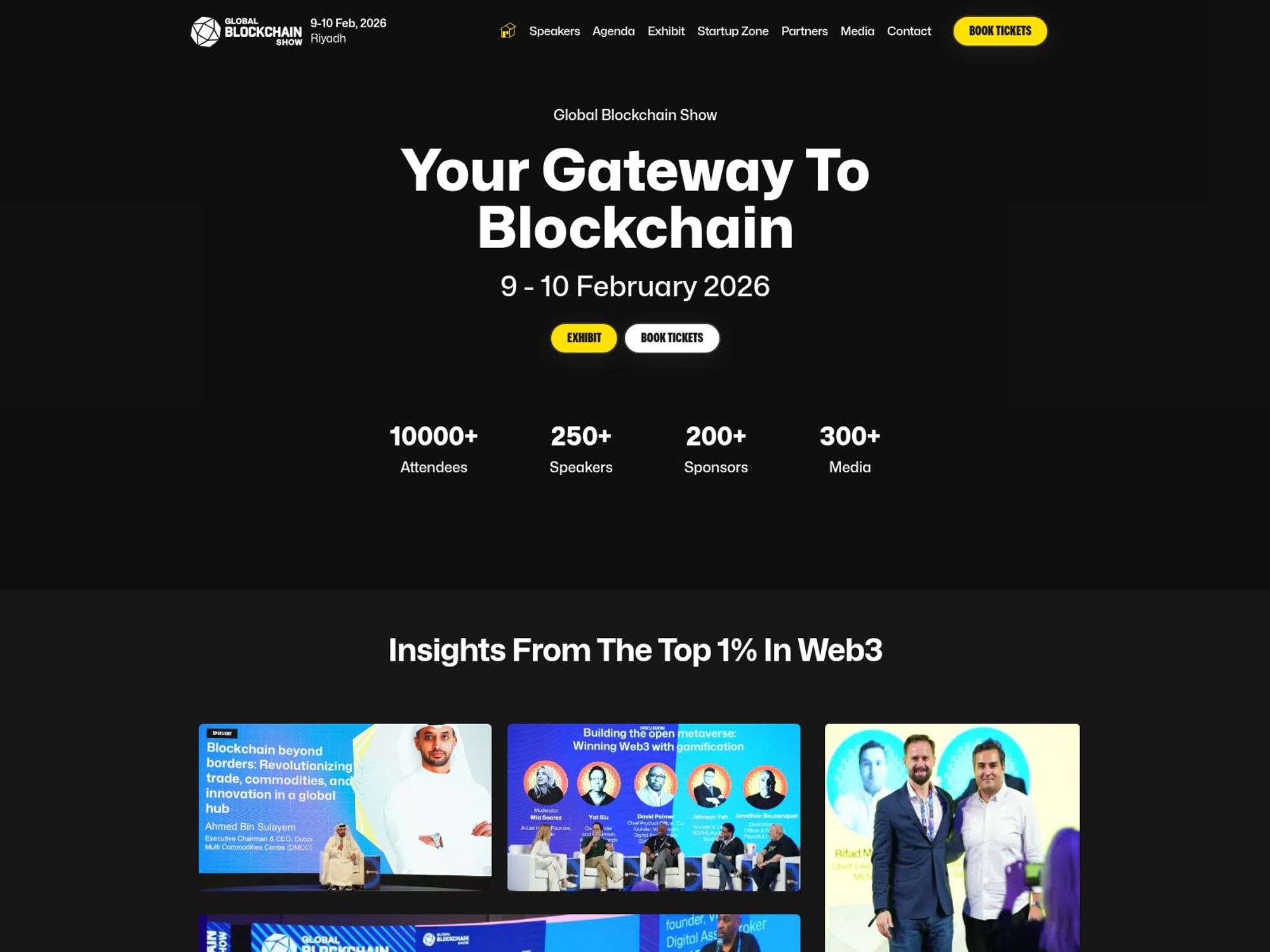 Global Blockchain Show Riyadh 2026 website