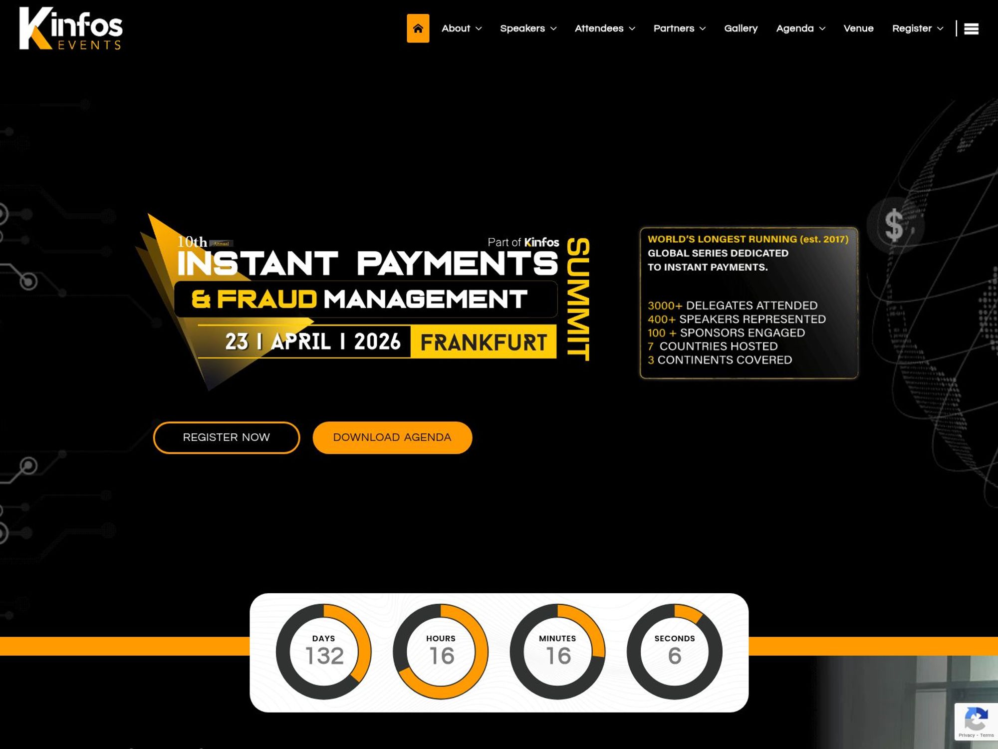 Instant Payments & Fraud Management Summit website