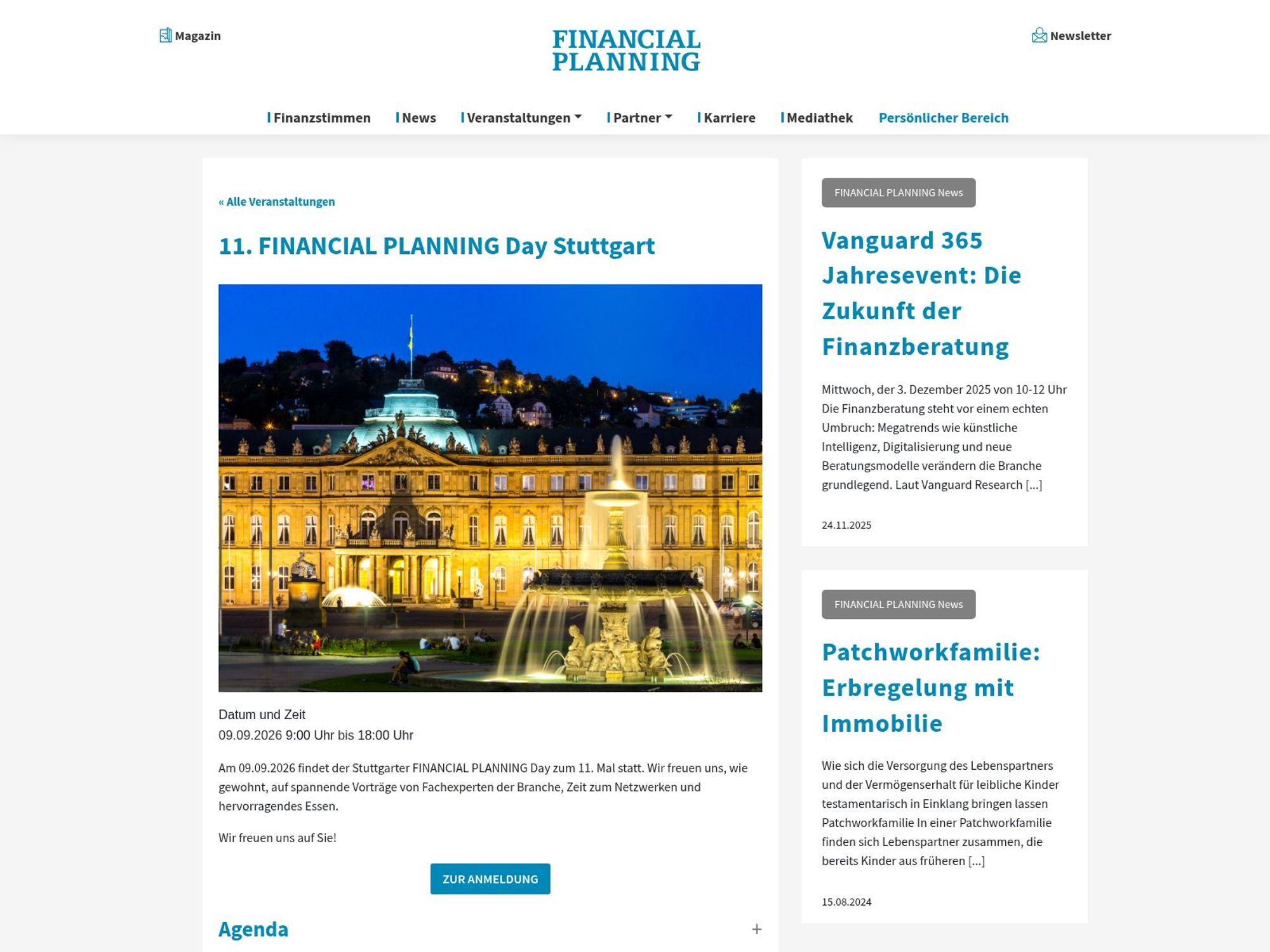 11. FINANCIAL PLANNING Day Stuttgart website