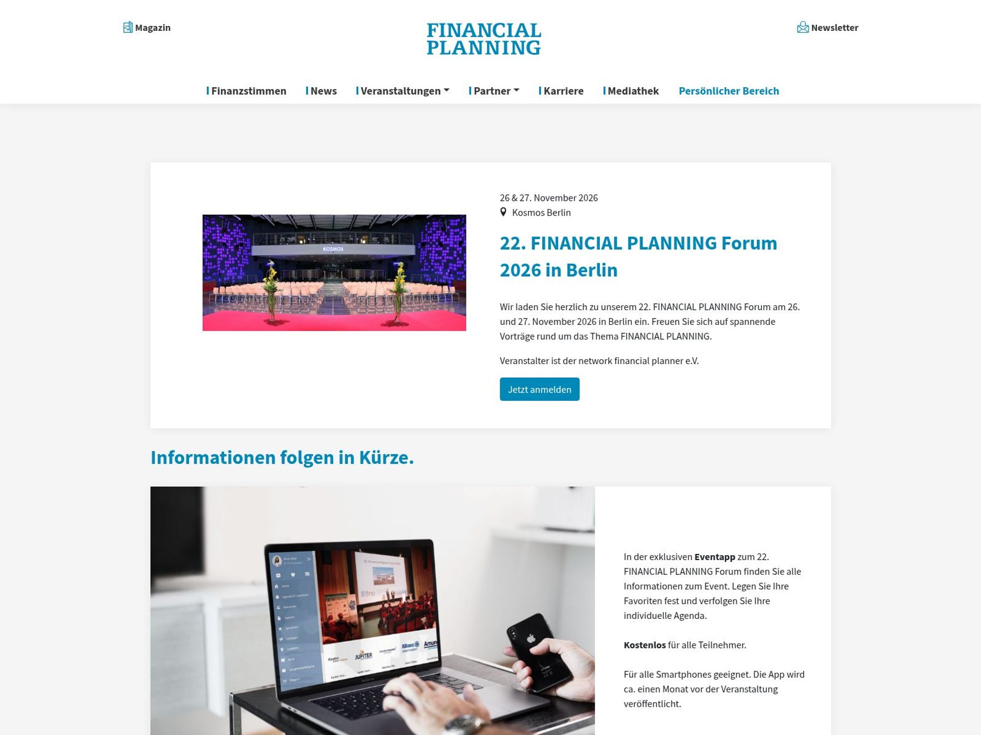 7. FINANCIAL PLANNING Day Köln website