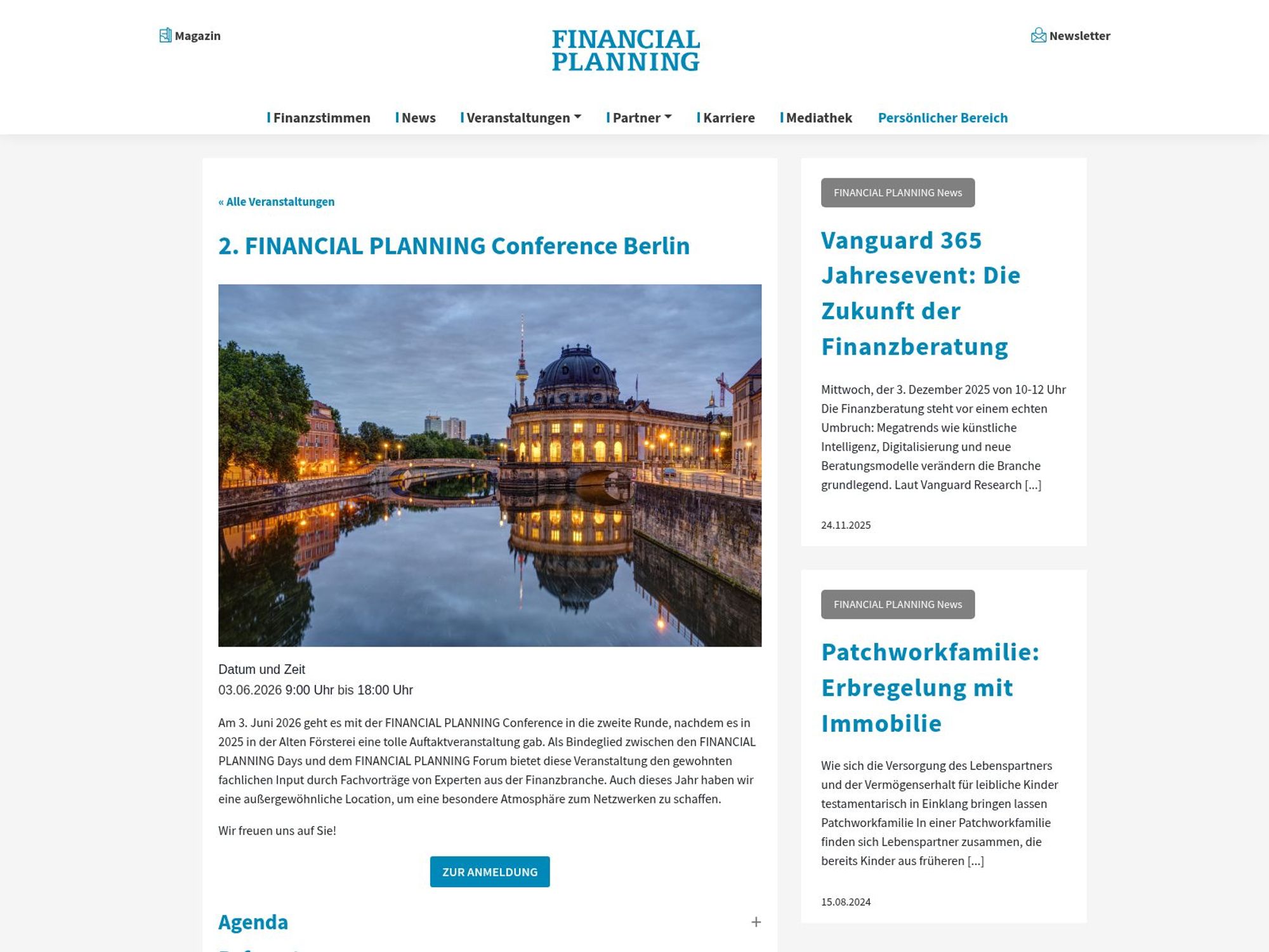 2. FINANCIAL PLANNING Conference Berlin website