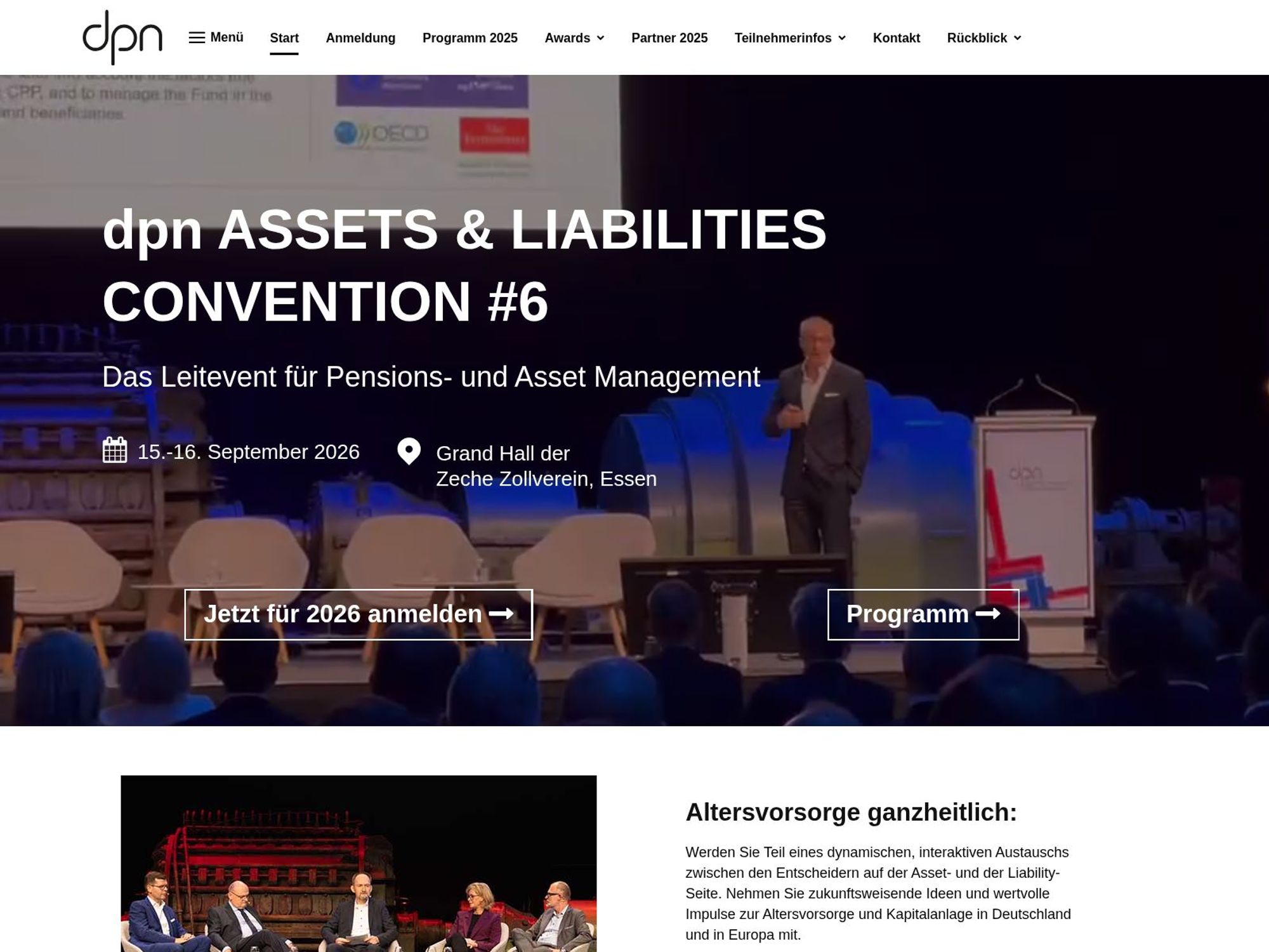 dpn Assets & Liabilities Convention screenshot