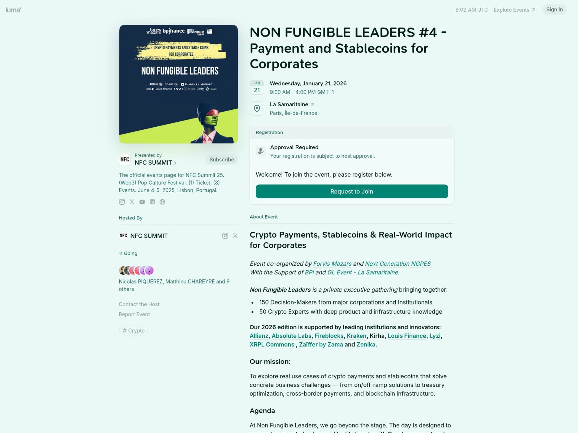 NON FUNGIBLE LEADERS #4 - Payment and Stablecoins for Corporates website