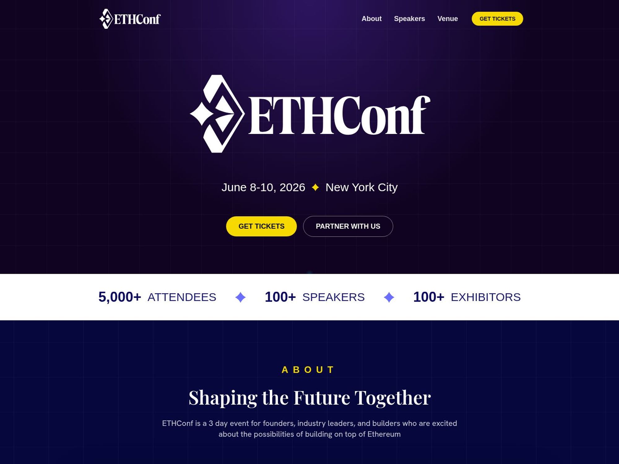 ETHConf website