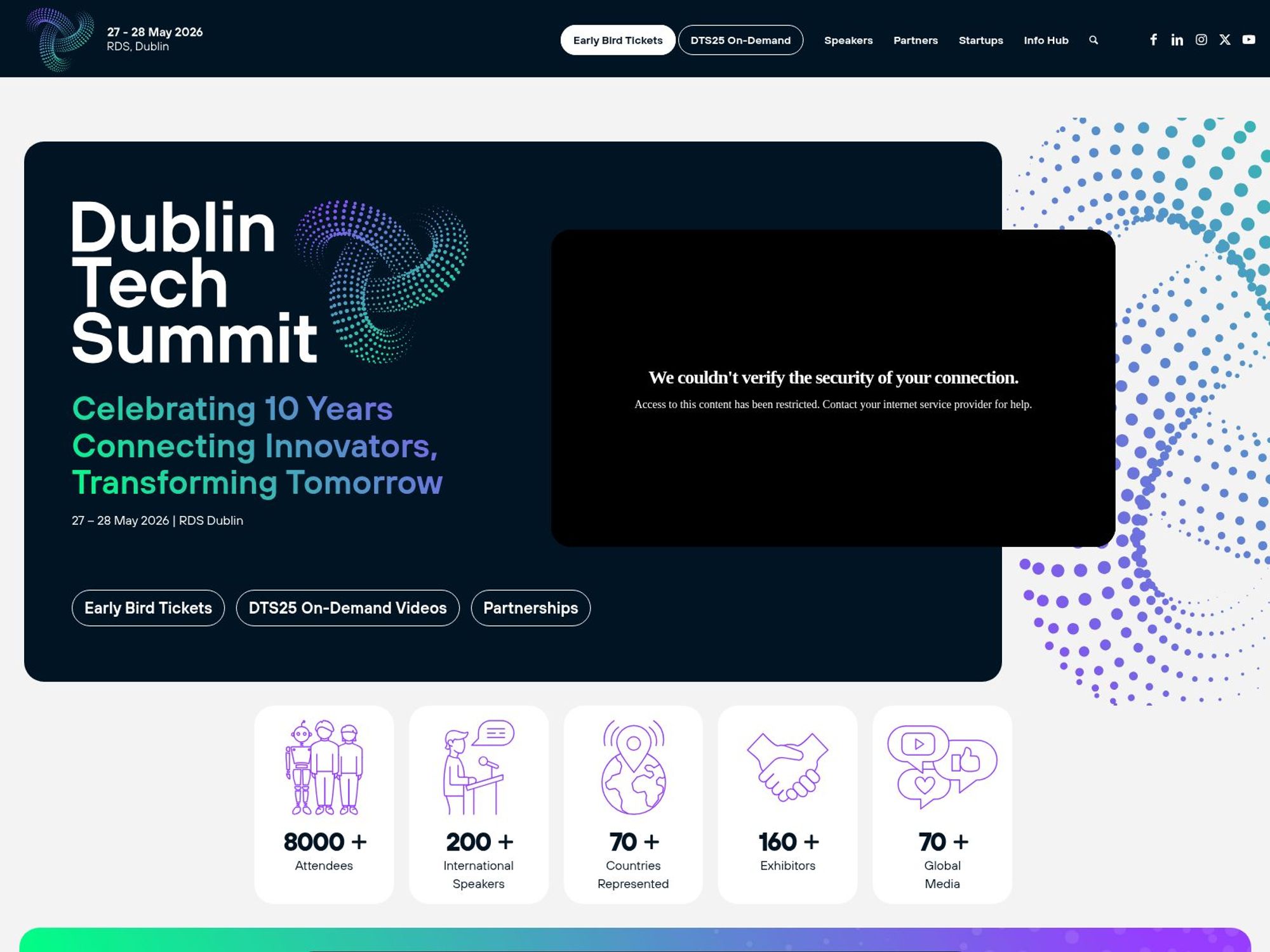 Dublin Tech Summit 2026 website