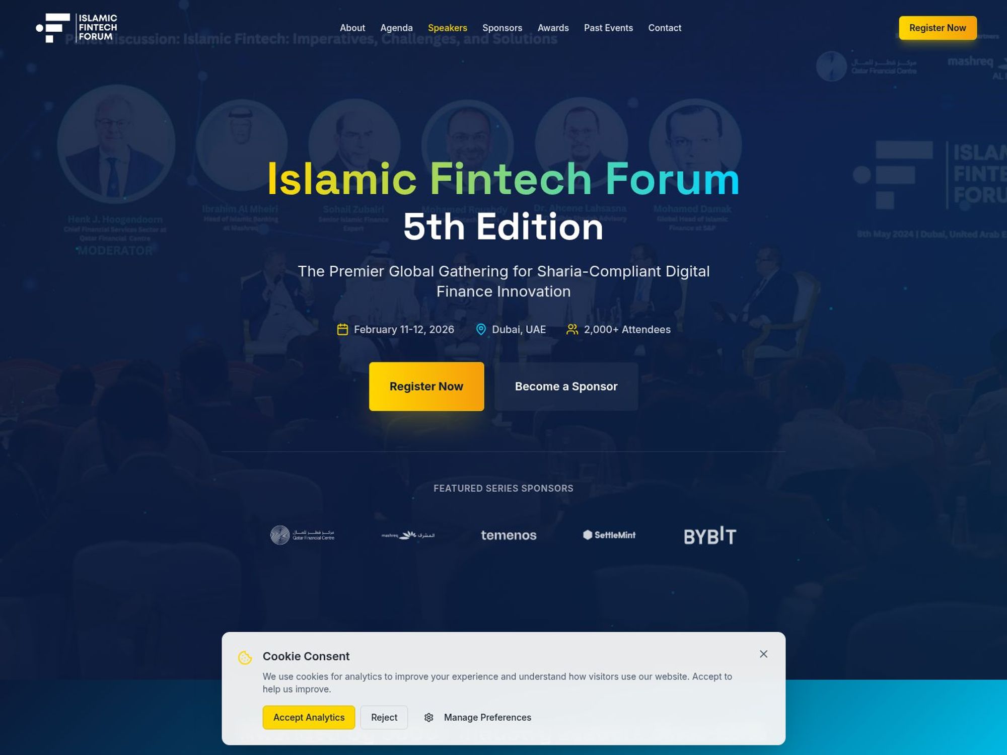 Islamic Fintech Forum 2026 website