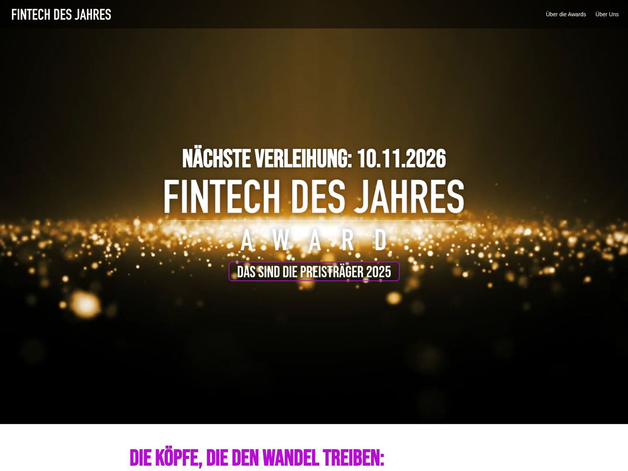 Fintech des Jahres 2026 website