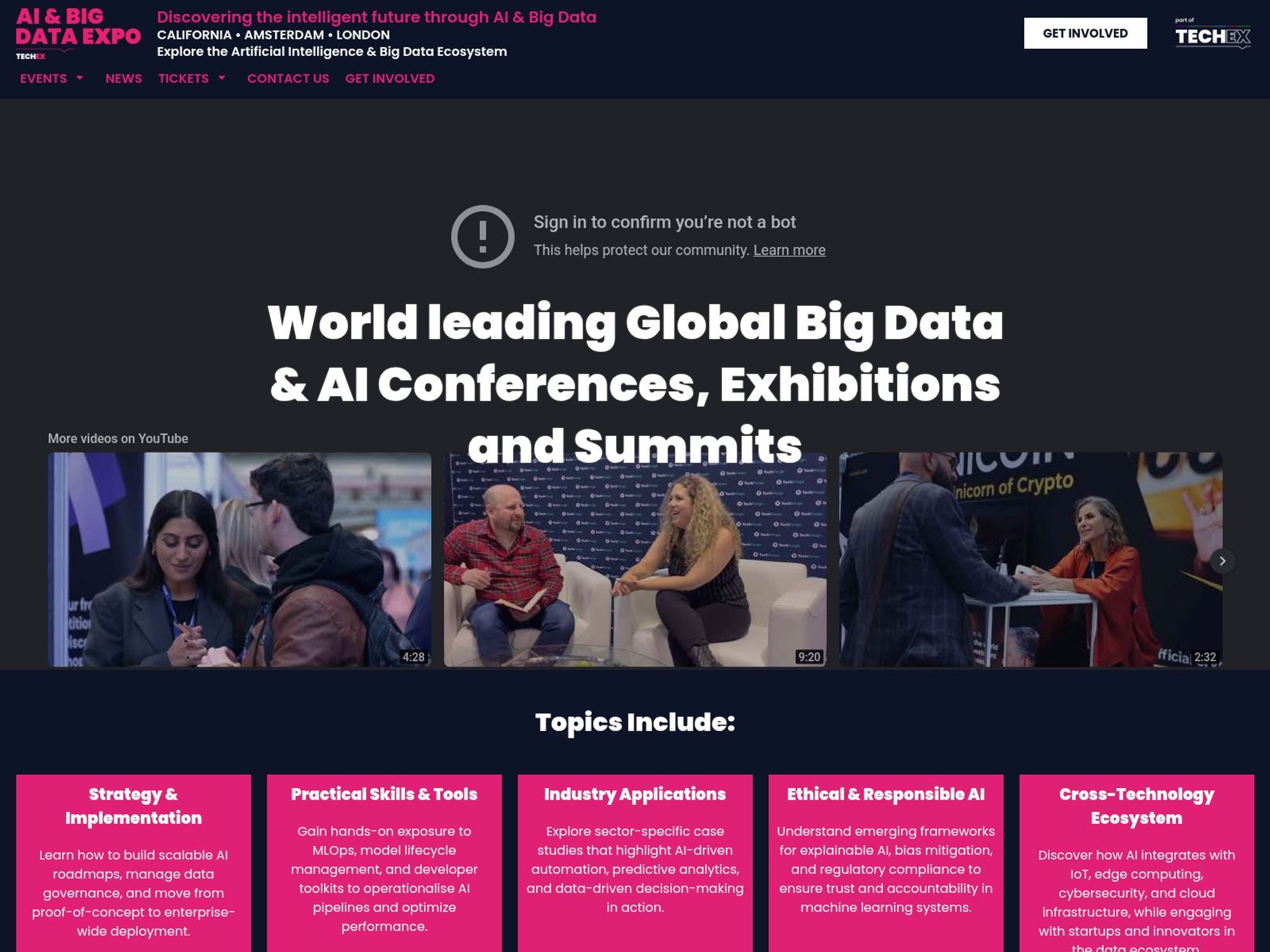 AI & Big DatamExpo Europe 2026 website