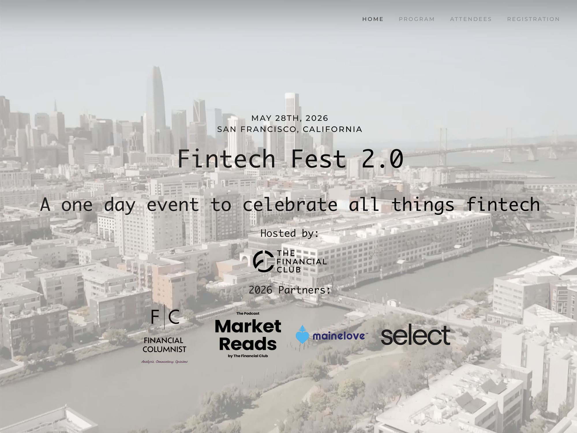 Fintech Fest 2.0 website