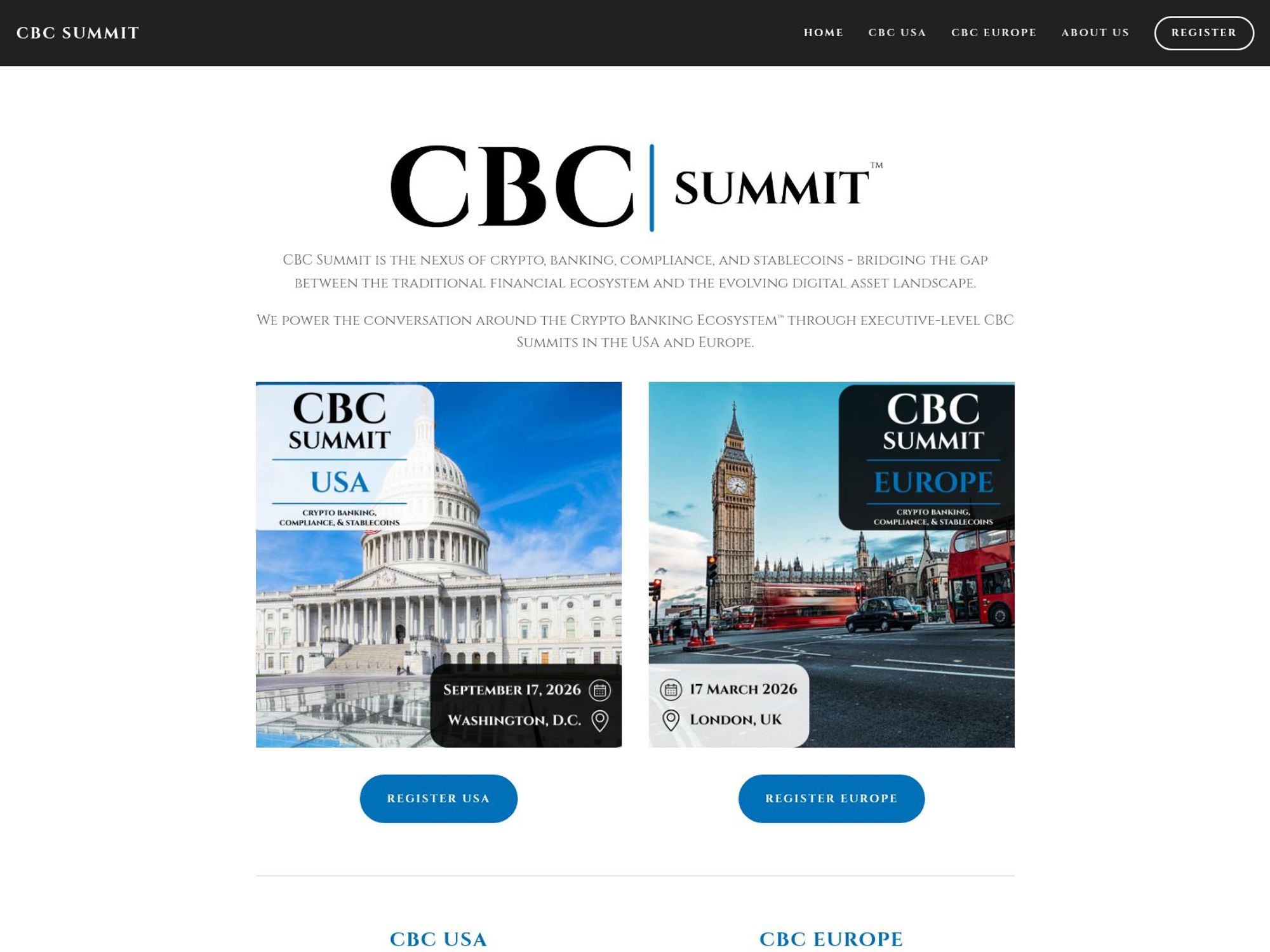 CBC Summit USA 2026 website