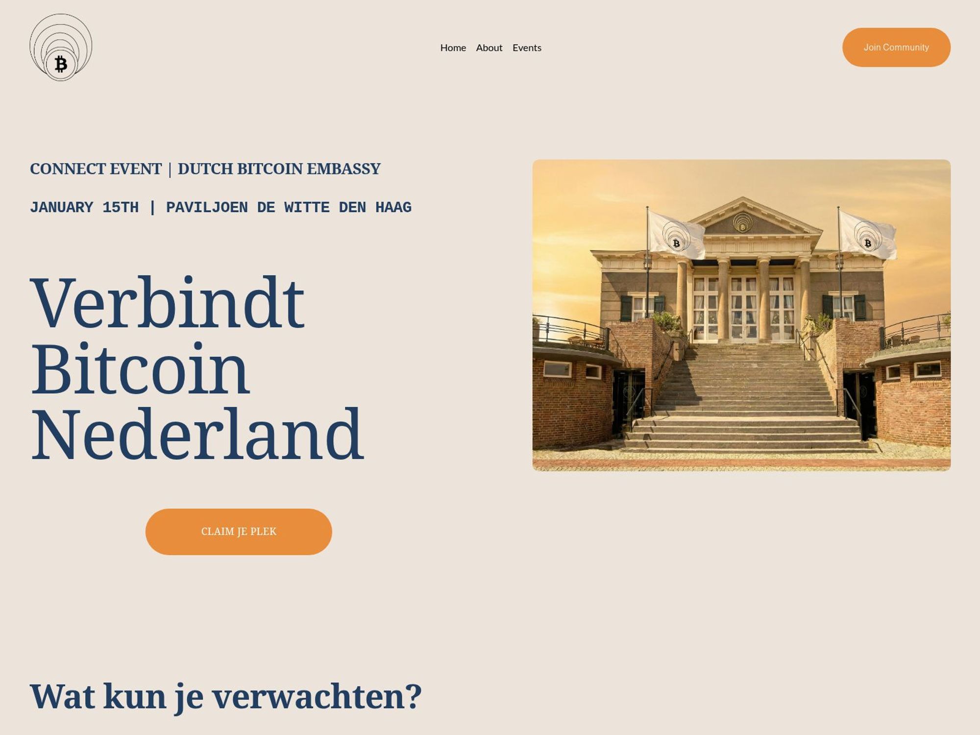 DBE Connect Event website