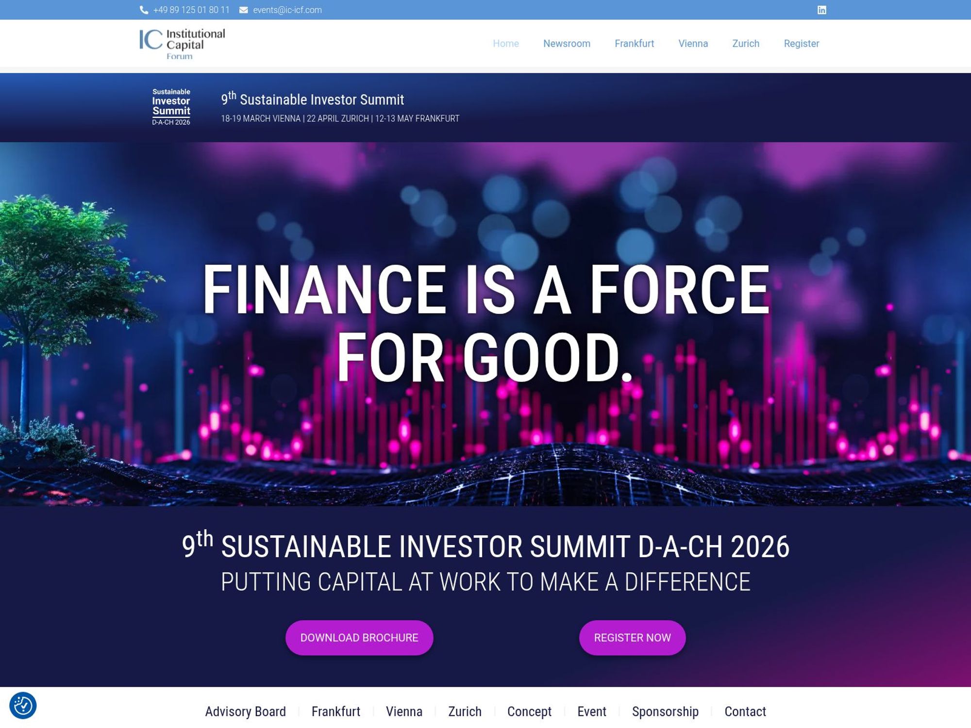 9th Sustainable Investor Summit D-A-CH 2026 - Germany Forum website